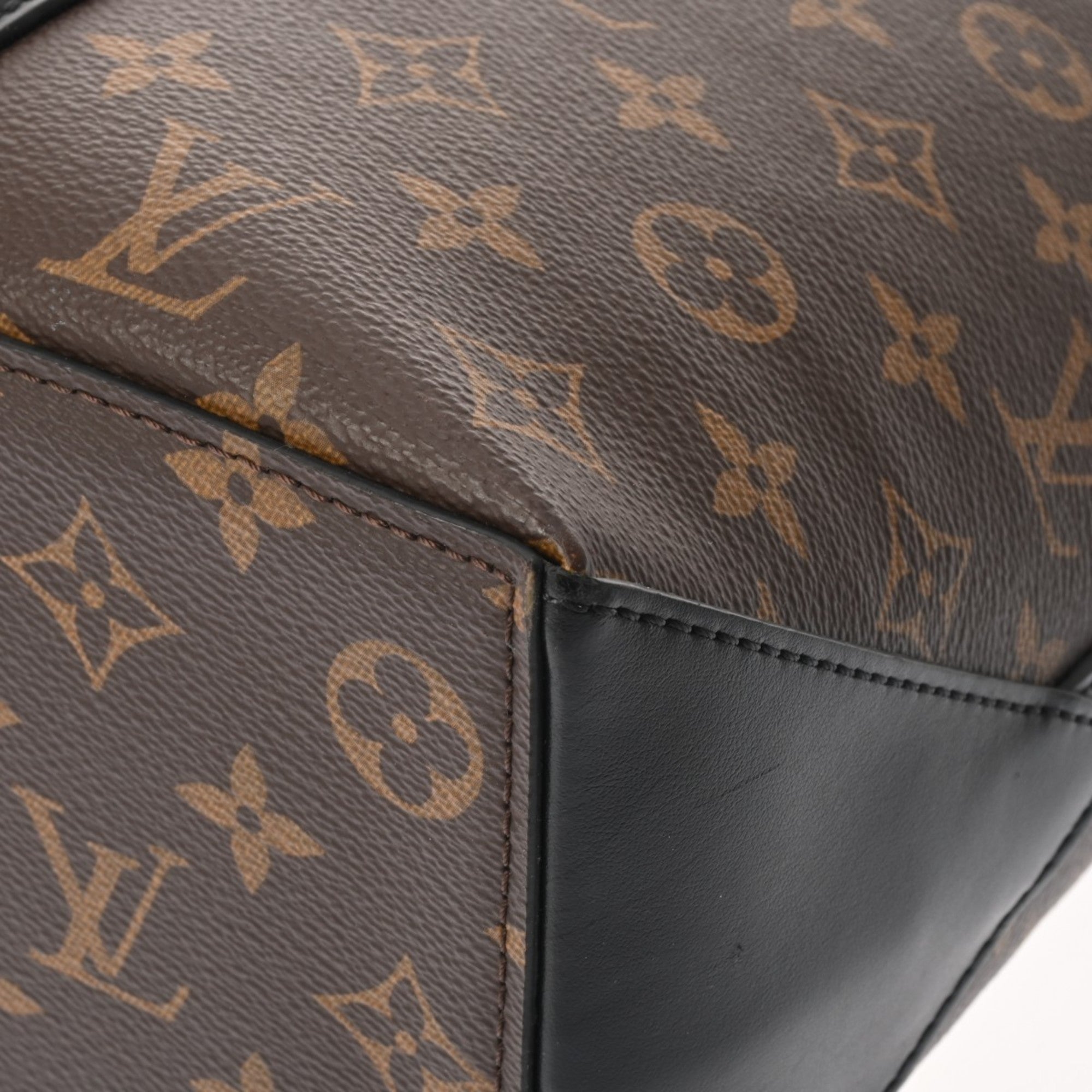 Louis Vuitton Brown Noir Monogram Pouch Tote Bag (Pre-Owned)