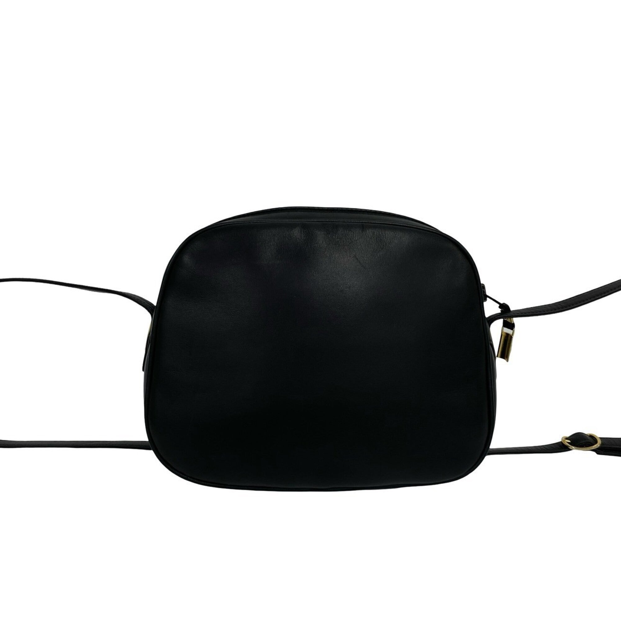 Gucci Black Leather Pochette Shoulder Bag (Pre-Owned)