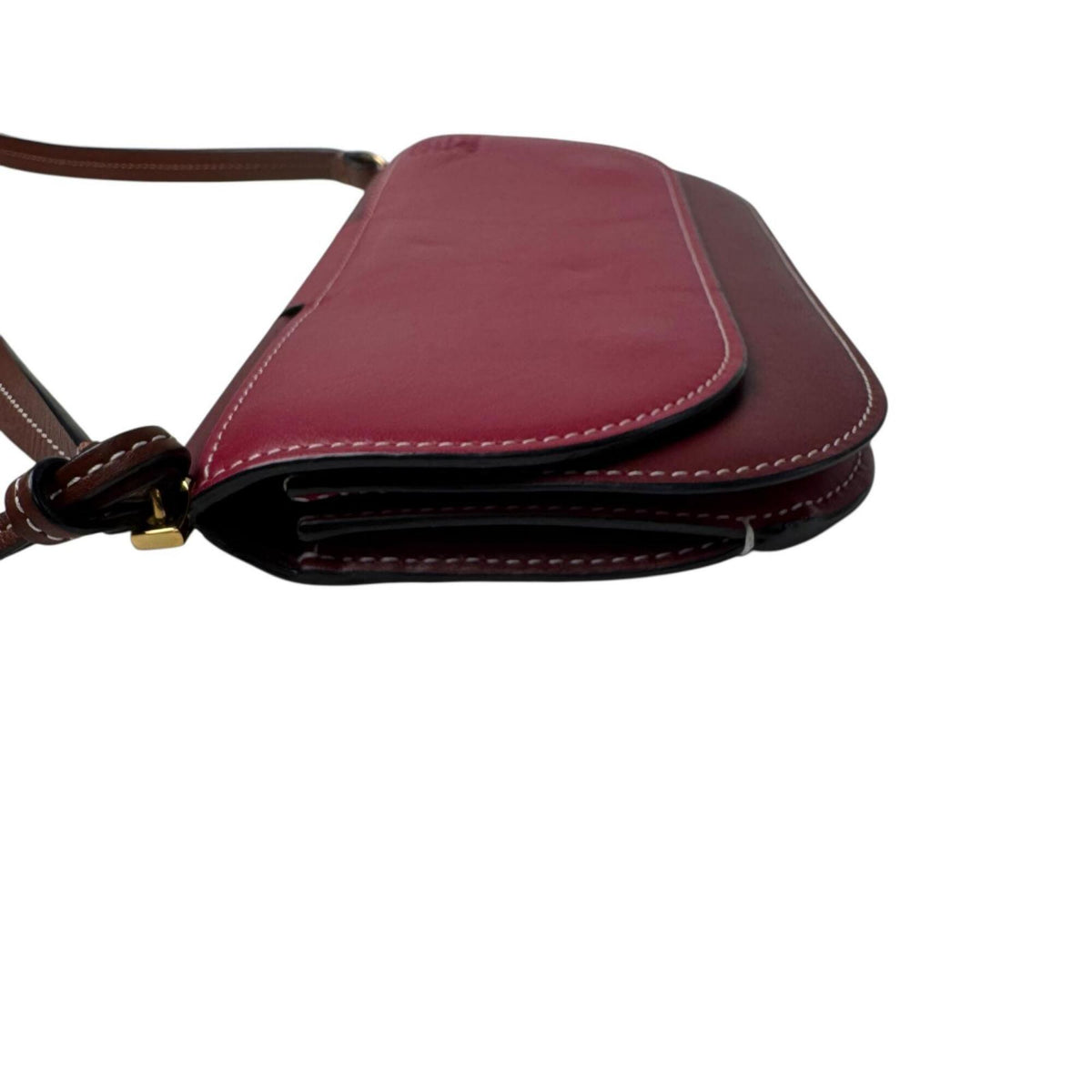 Loewe Bordeaux Leather Pochette Shoulder Bag (Pre-Owned)