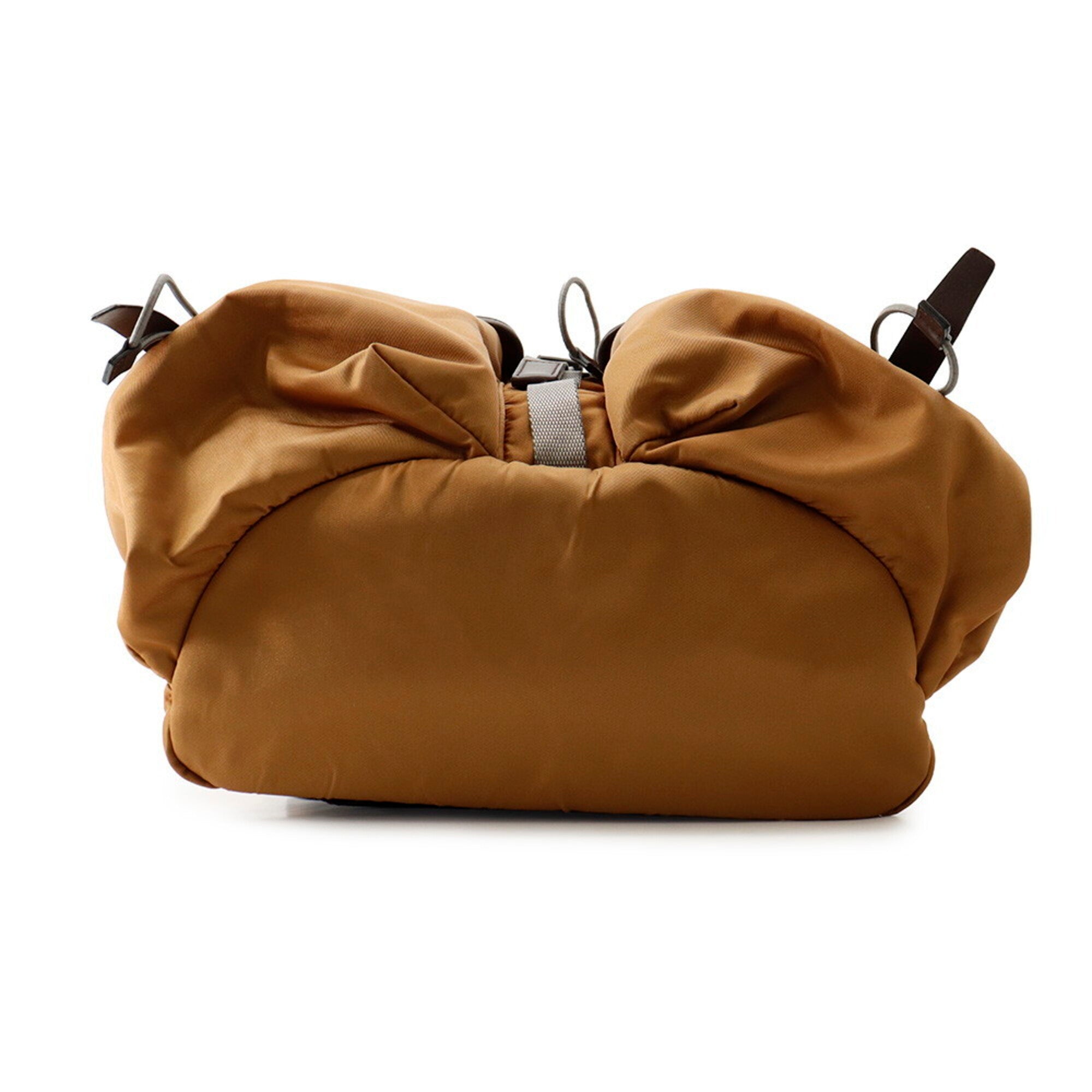 Prada Brown Nylon Leather Backpack (Pre-Owned)