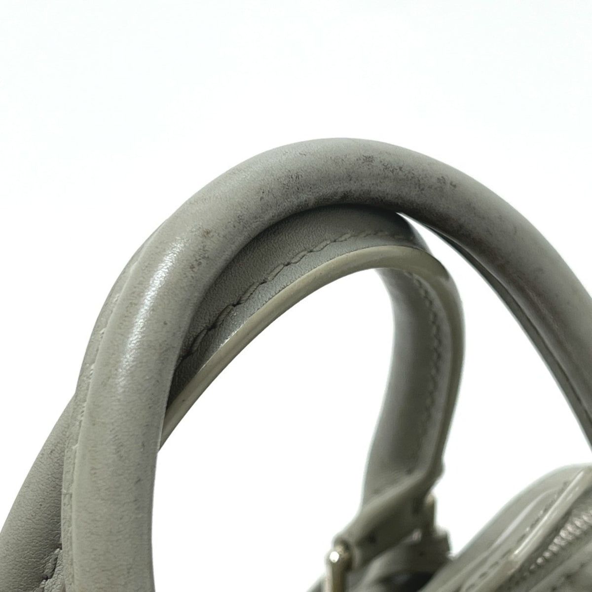 Louis Vuitton Gray Suede Handbag (Pre-Owned)