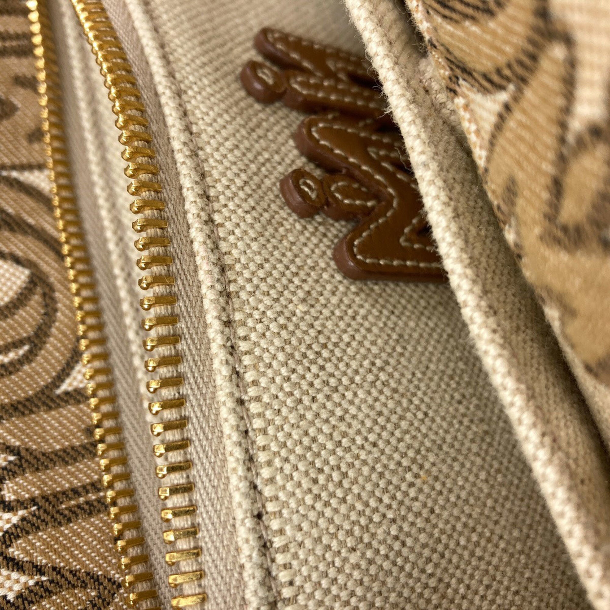 Miu Miu Brown Canvas Handbag (Pre-Owned)