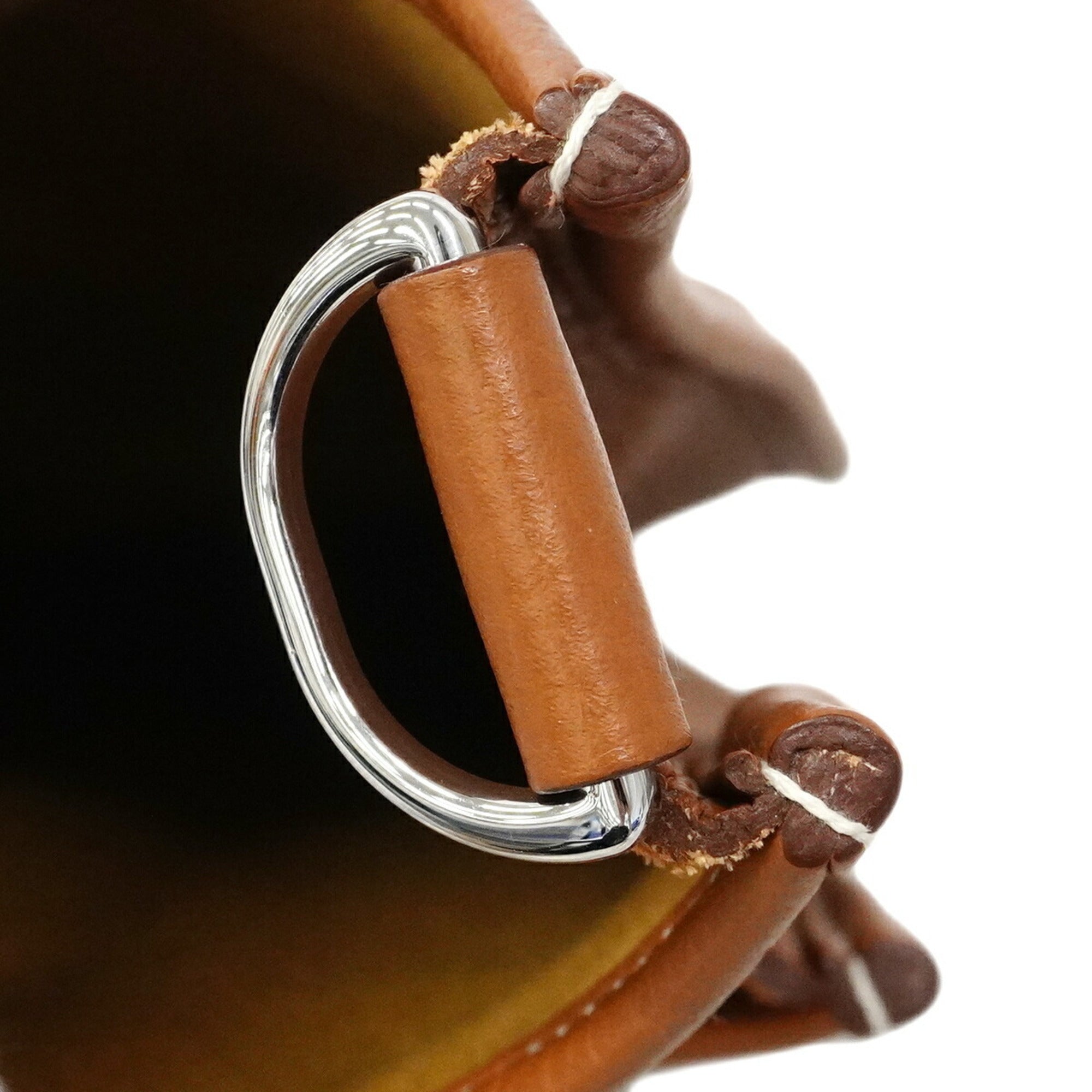 Hermes Gold Toile H Shoulder Bag (Pre-Owned)