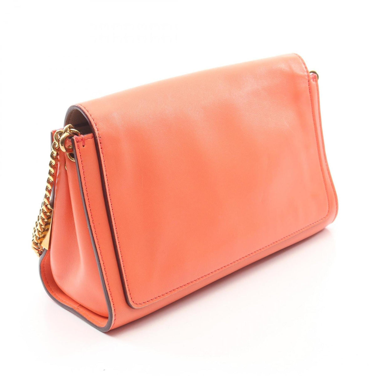 Chloé Orange Leather Handbag Shoulder Bag (Pre-Owned)