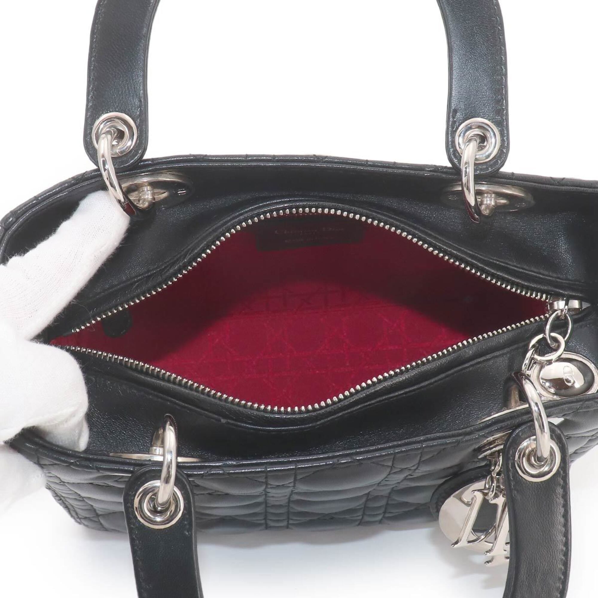 Christian Dior Black Leather Handbag (Pre-Owned)
