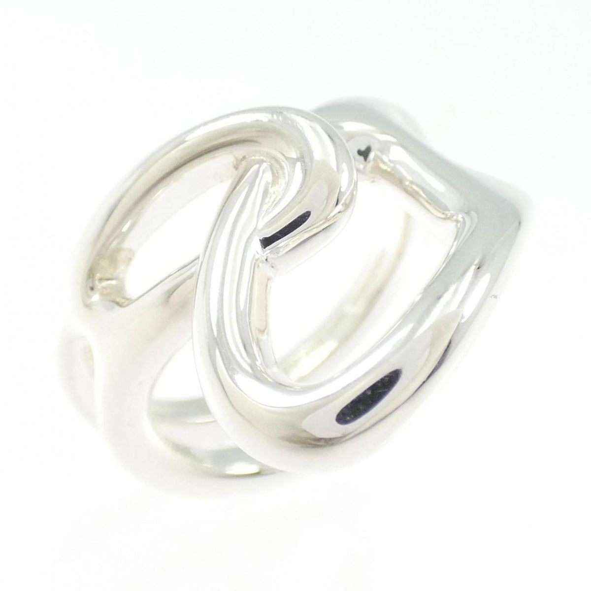 Hermes Silver 925 Band Ring (Pre-Owned)