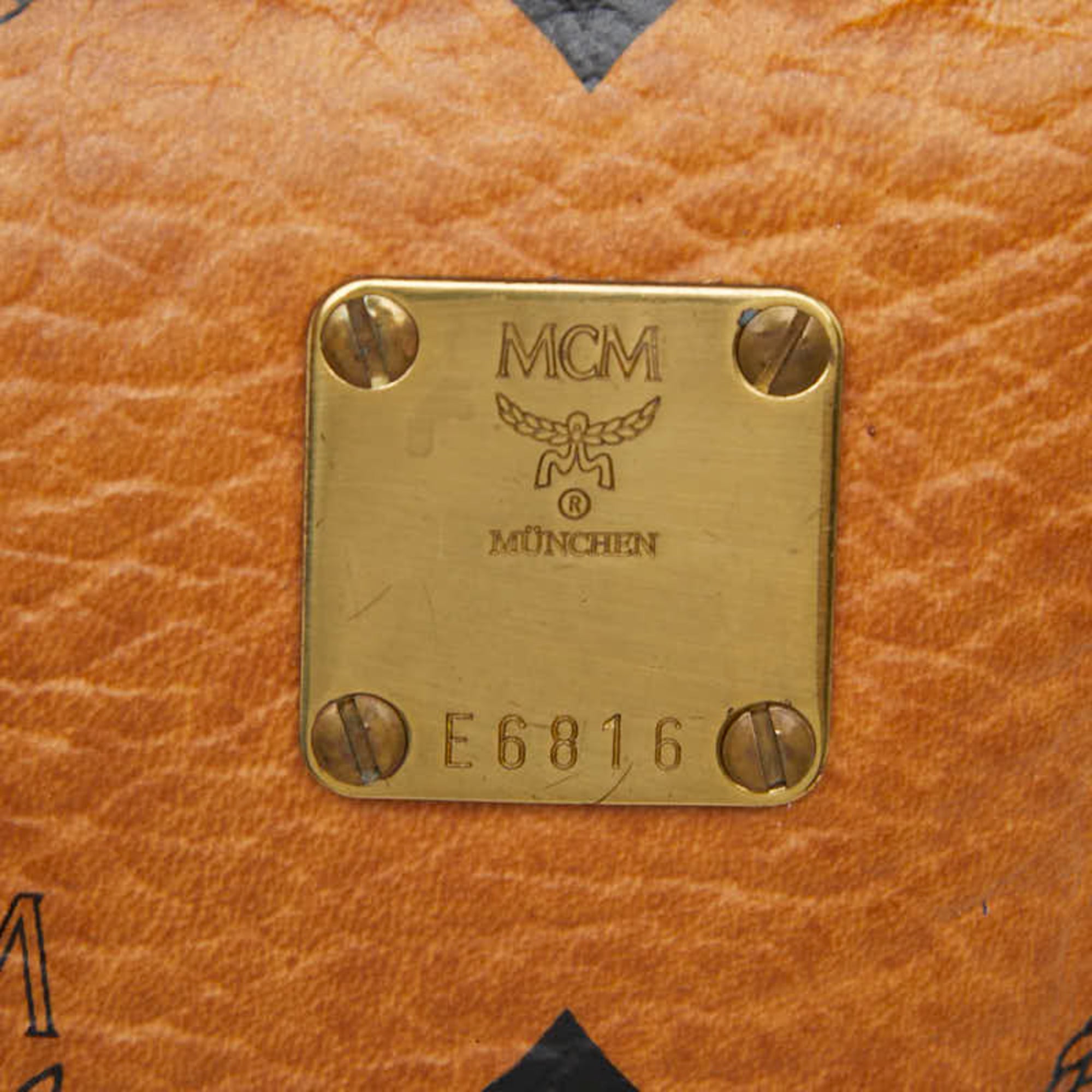 Mcm Brown Pvc Leather Shoulder Bag (Pre-Owned)
