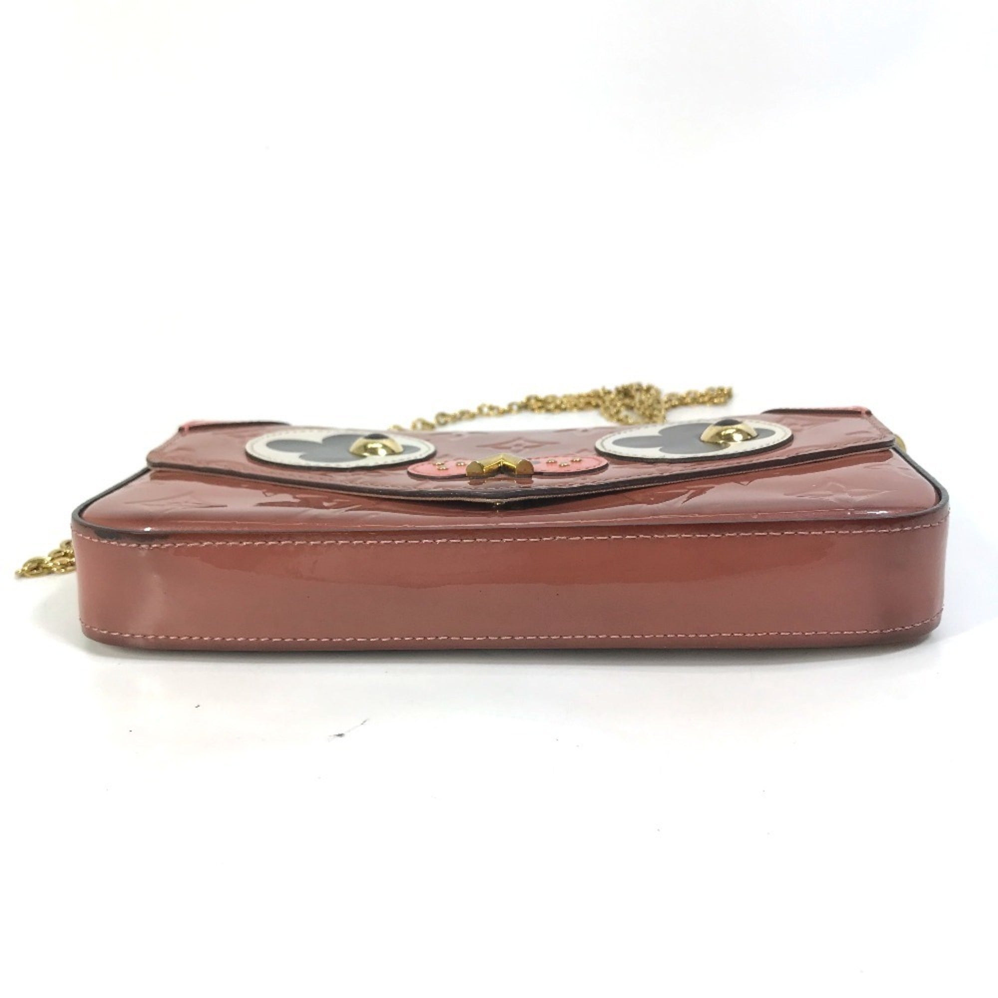 Louis Vuitton Monogram Vernis Pink Patent Leather Pochette Shoulder Bag (Pre-Owned)