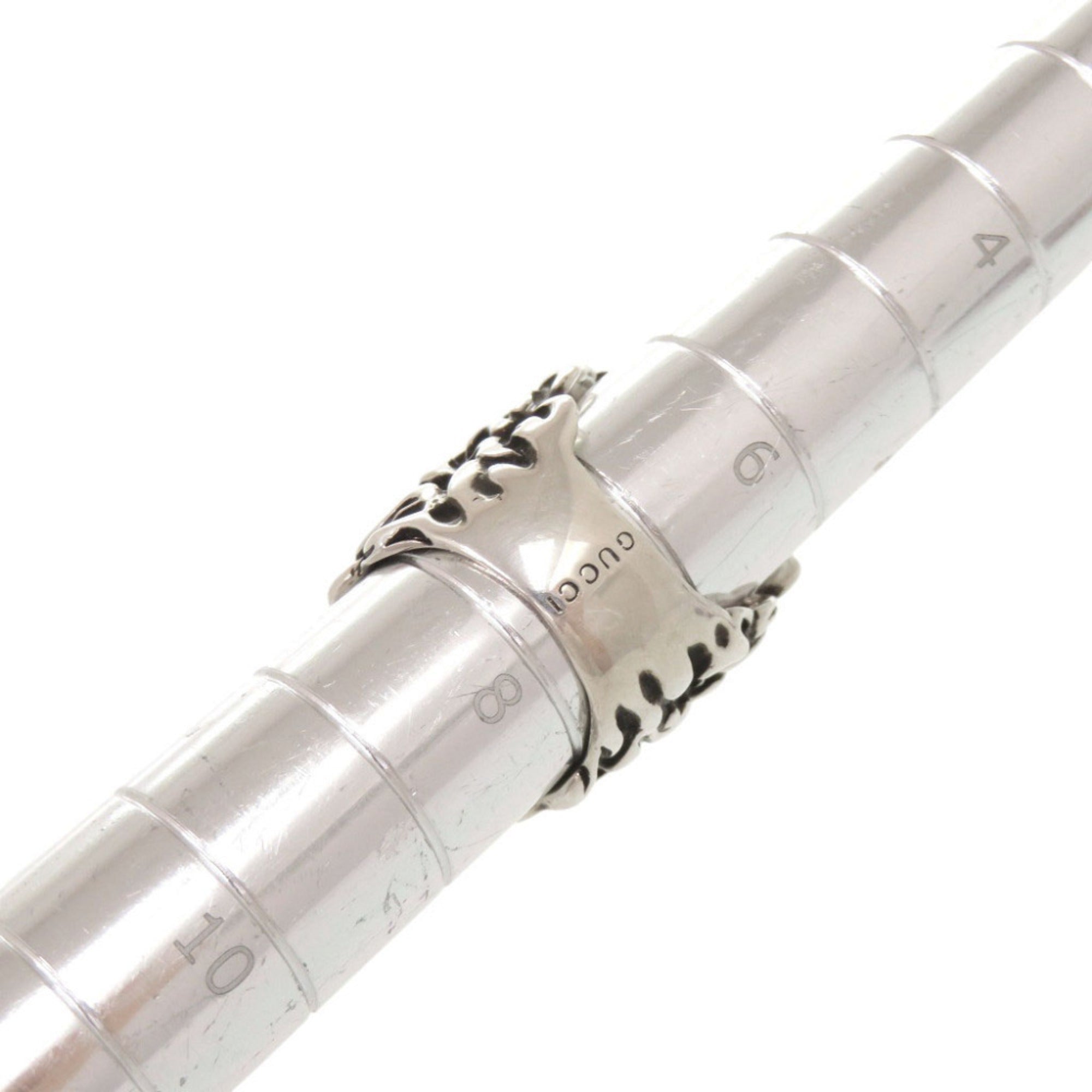 Gucci Silver Metal Band Ring (Pre-Owned)