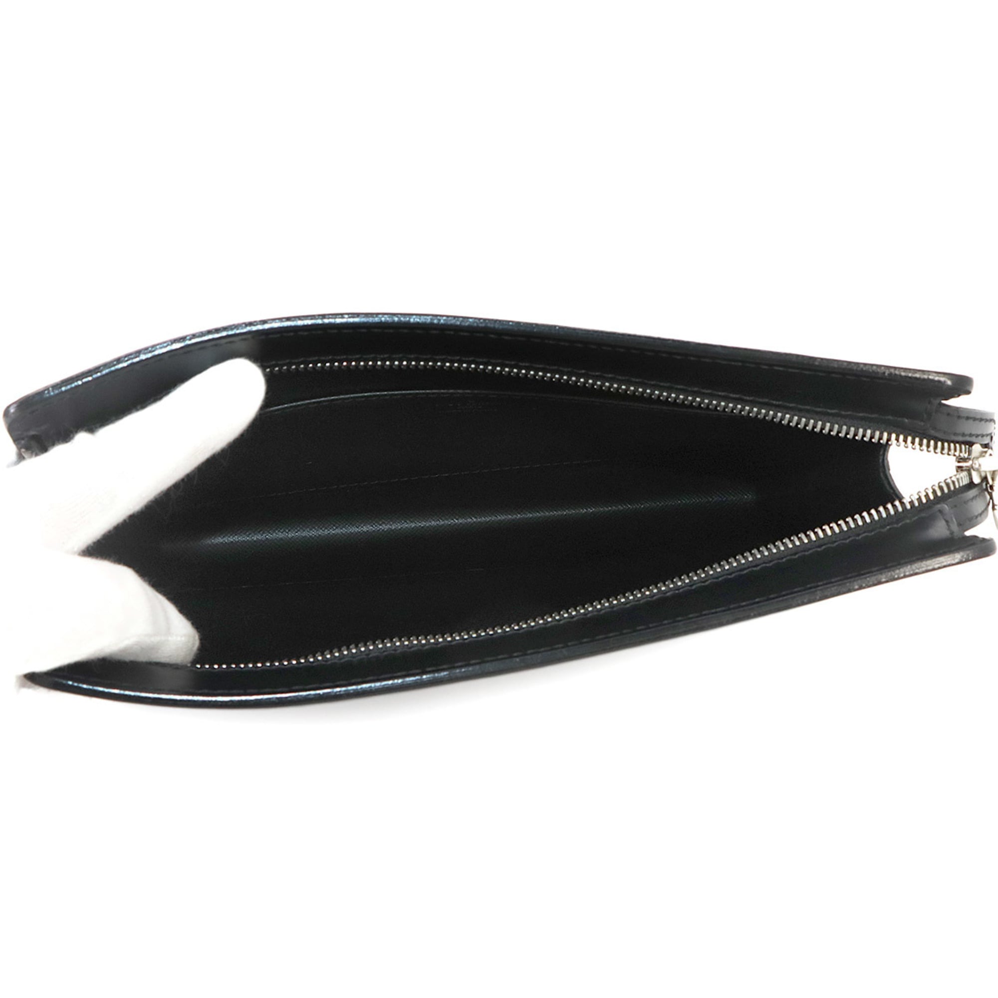Louis Vuitton Noir Epi Leather Clutch Bag Handbag Pochette (Pre-Owned)