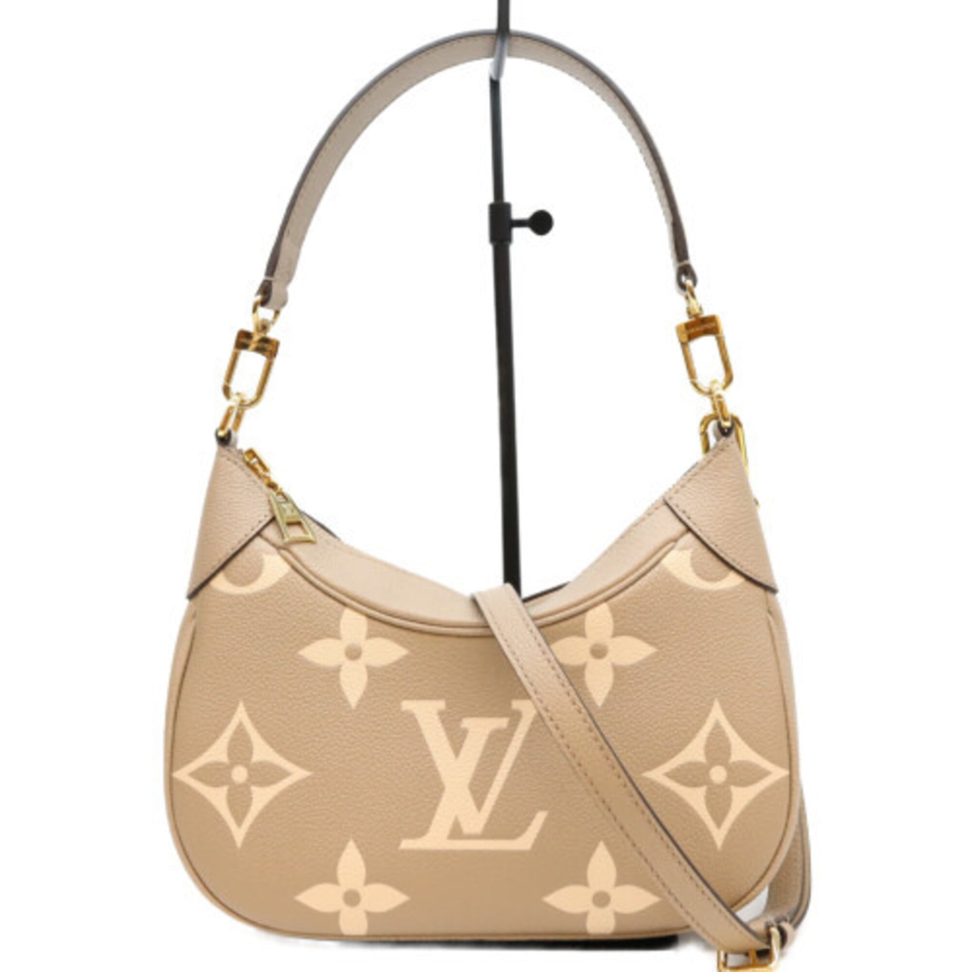 Louis Vuitton Grayish Ivory Monogram Empreinte Shoulder Bag (Pre-Owned)