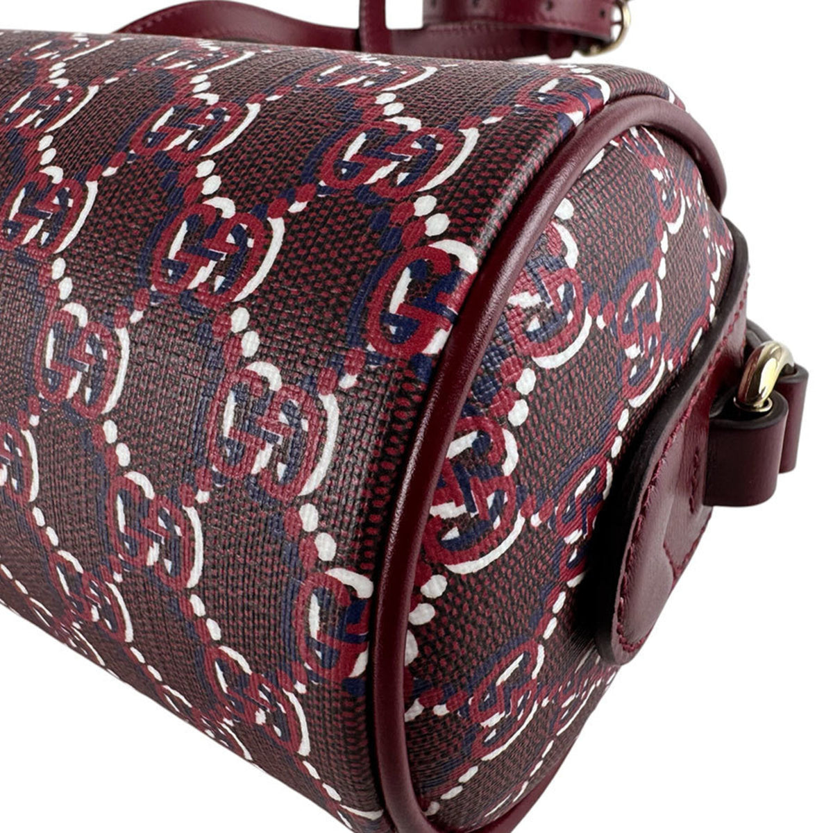 Gucci Bordeaux Leather Shoulder Bag (Pre-Owned)