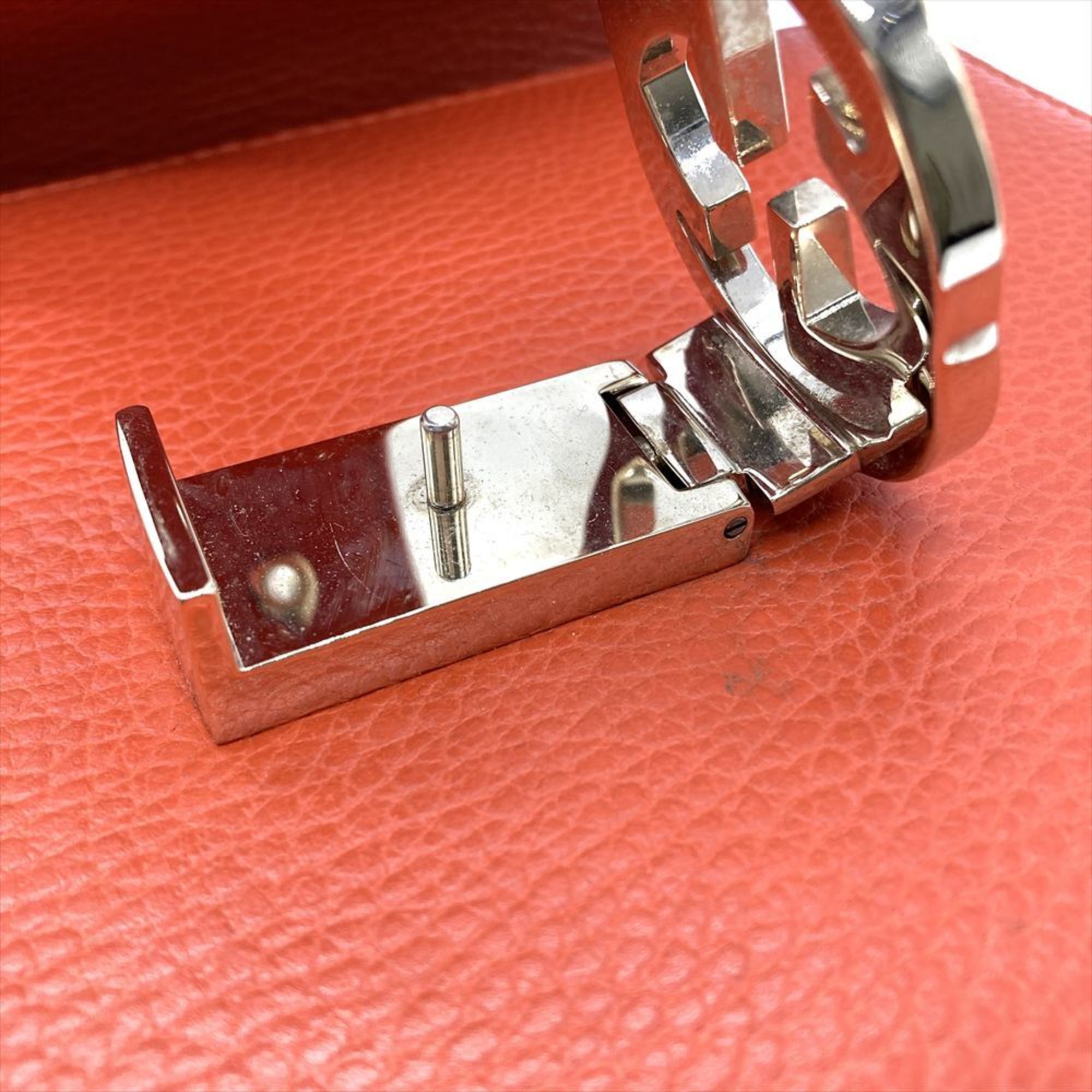 Gucci Orange Leather Shoulder Bag (Pre-Owned)