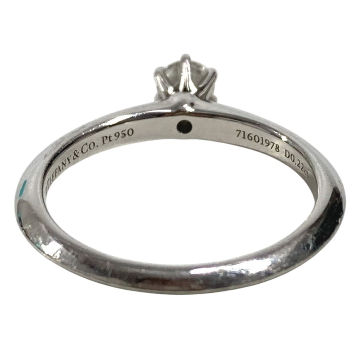 Tiffany Silver Platinum 950 Band Ring (Pre-Owned)
