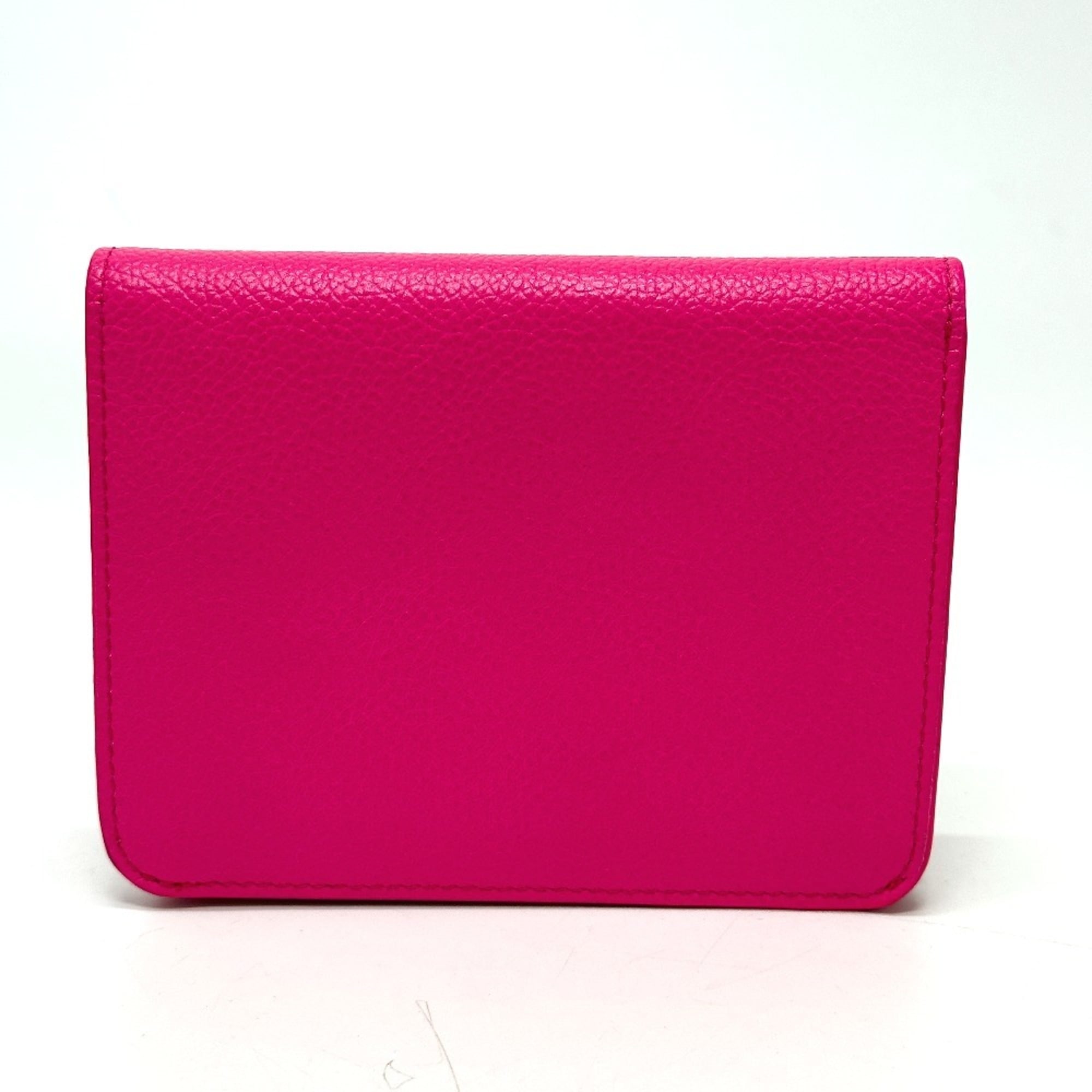 Balenciaga Pink Leather Wallet (Bi-Fold) (Pre-Owned)