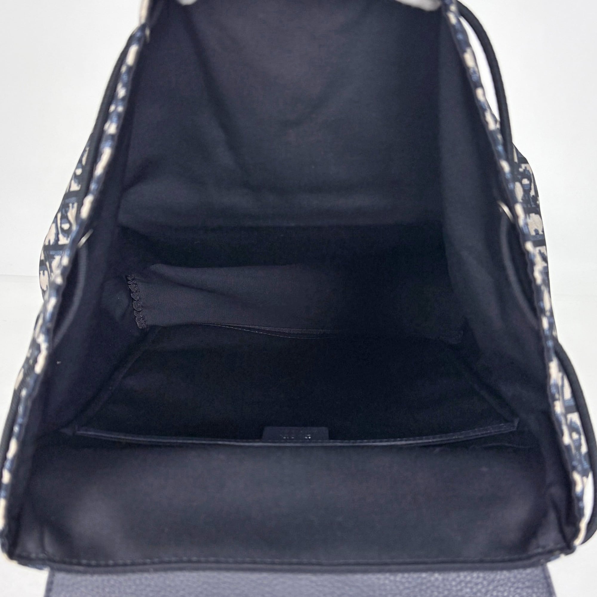 Christian Dior Navy Nylon Leather Backpack (Pre-Owned)