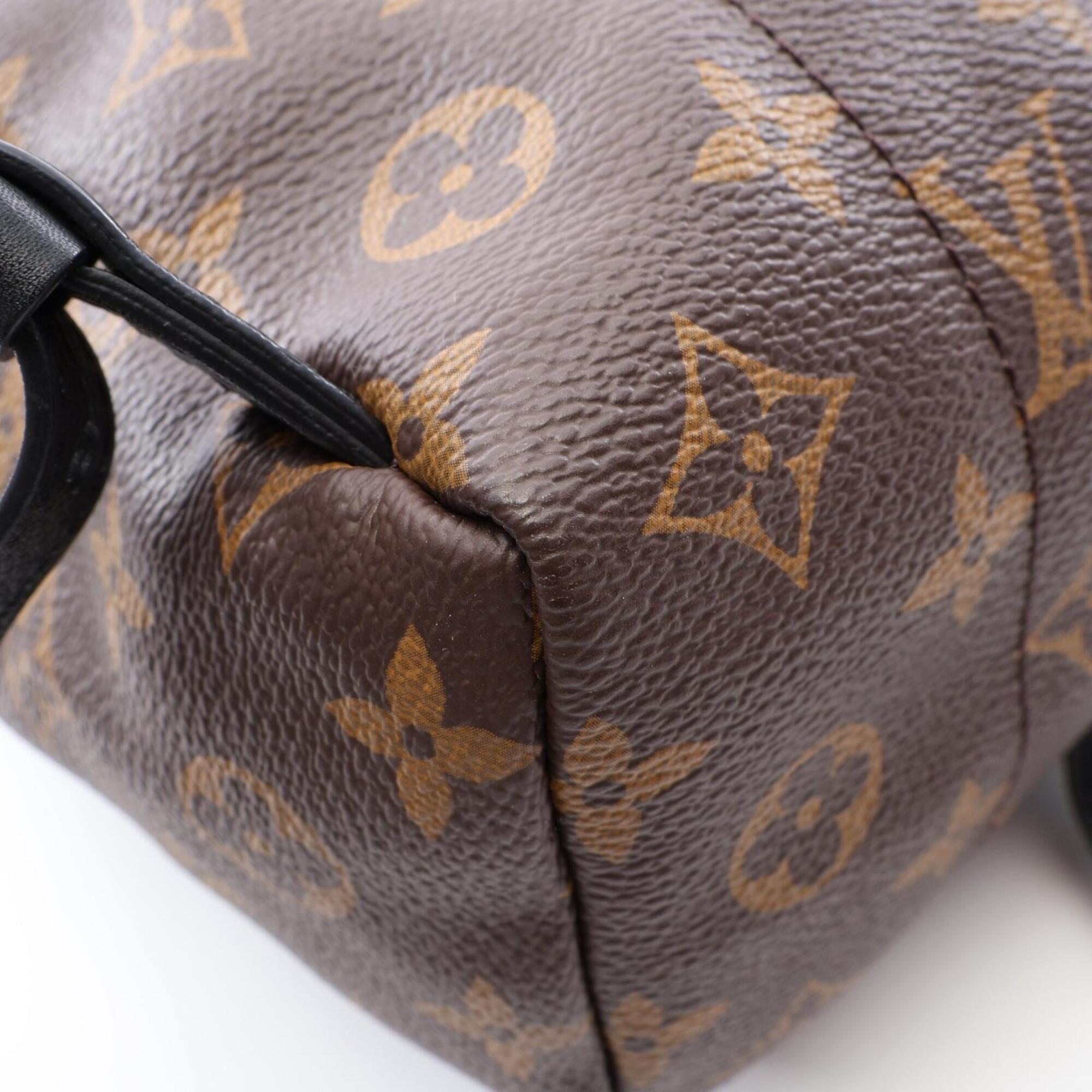 Louis Vuitton Black Brown Monogram Pvc Backpack Handbag (Pre-Owned)