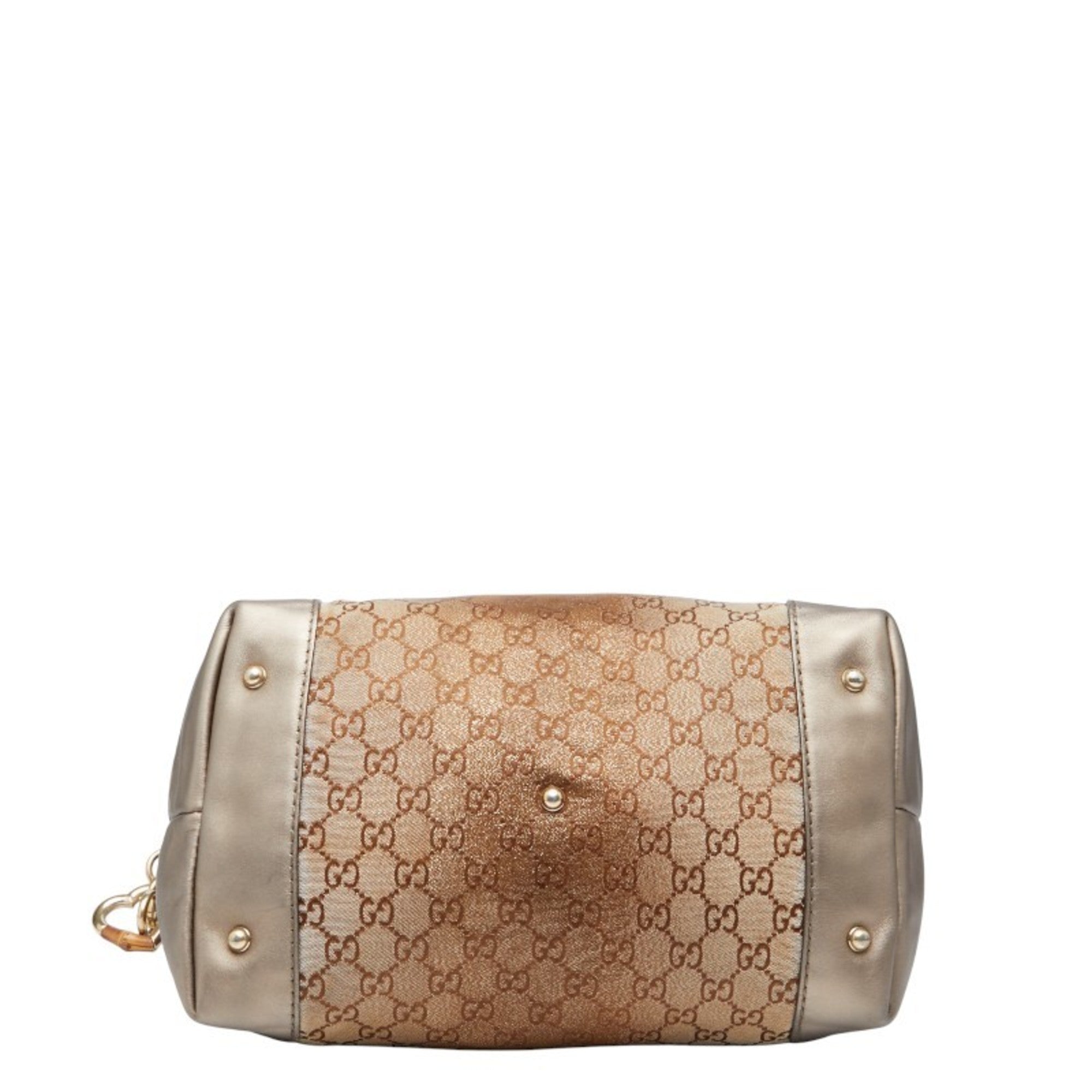 Gucci Brown Canvas Leather Shoulder Bag (Pre-Owned)