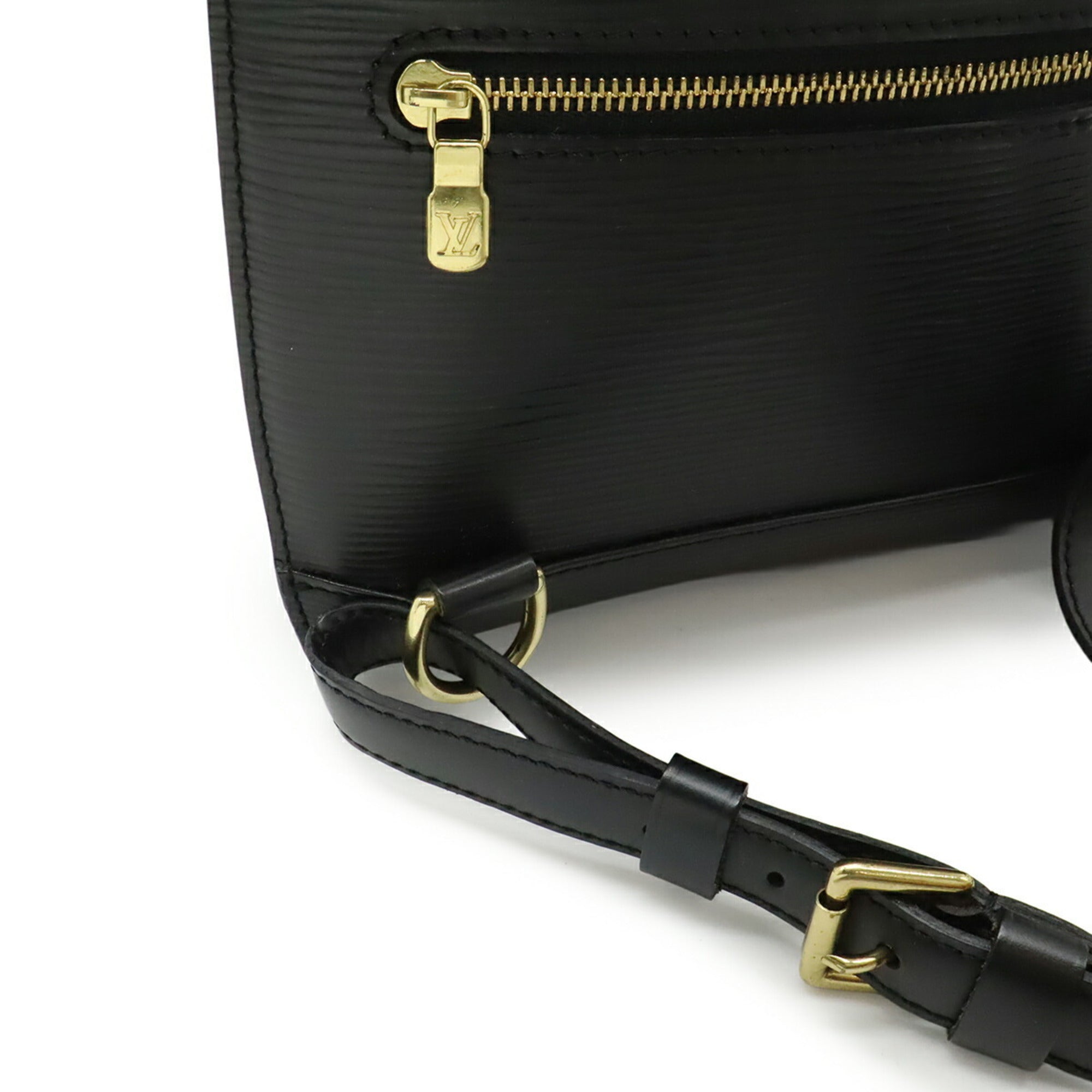 Louis Vuitton Black Noir Epi Leather Backpack Shoulder Bag (Pre-Owned)