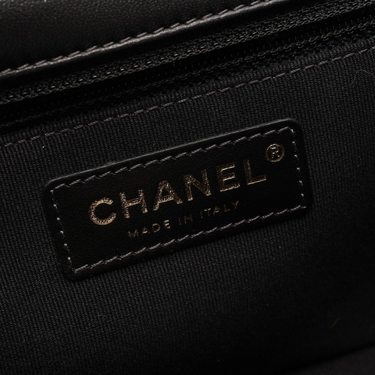 Chanel Gray Felt Handbag Shoulder Bag (Pre-Owned)