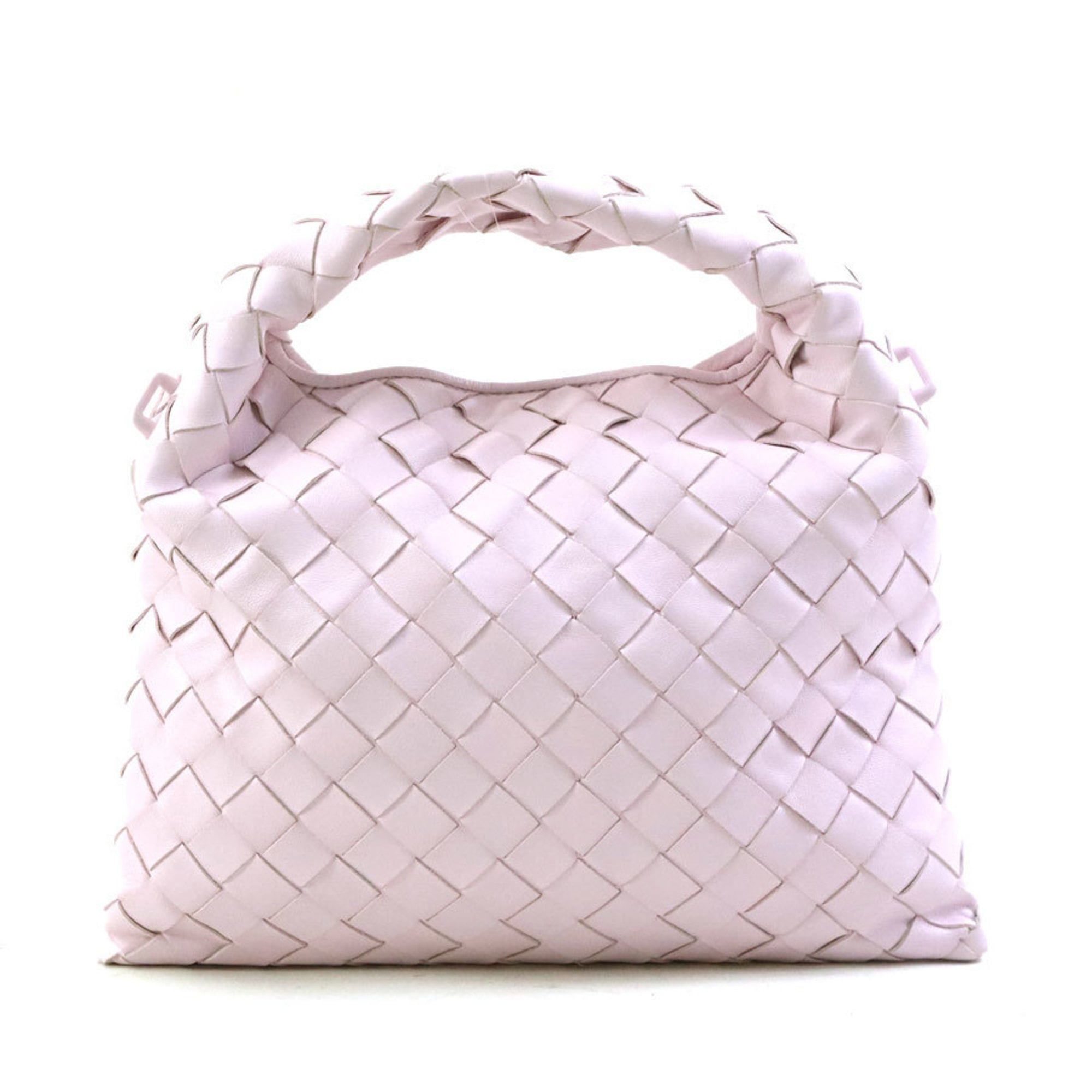 Bottega Veneta Light Pink Intrecciato Handbag Shoulder Bag (Pre-Owned)