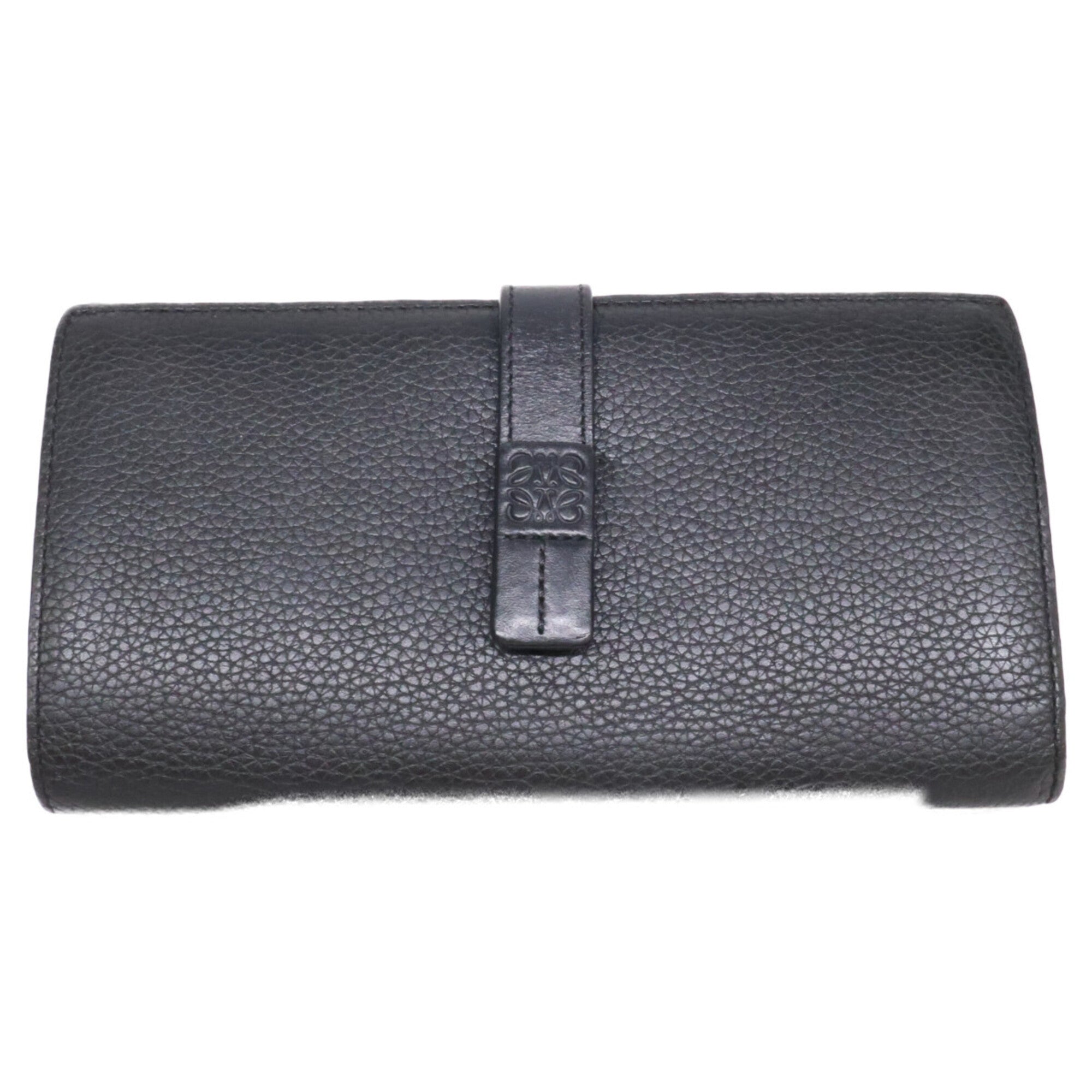 Loewe Black Leather Long Wallet (Bi-Fold) (Pre-Owned)