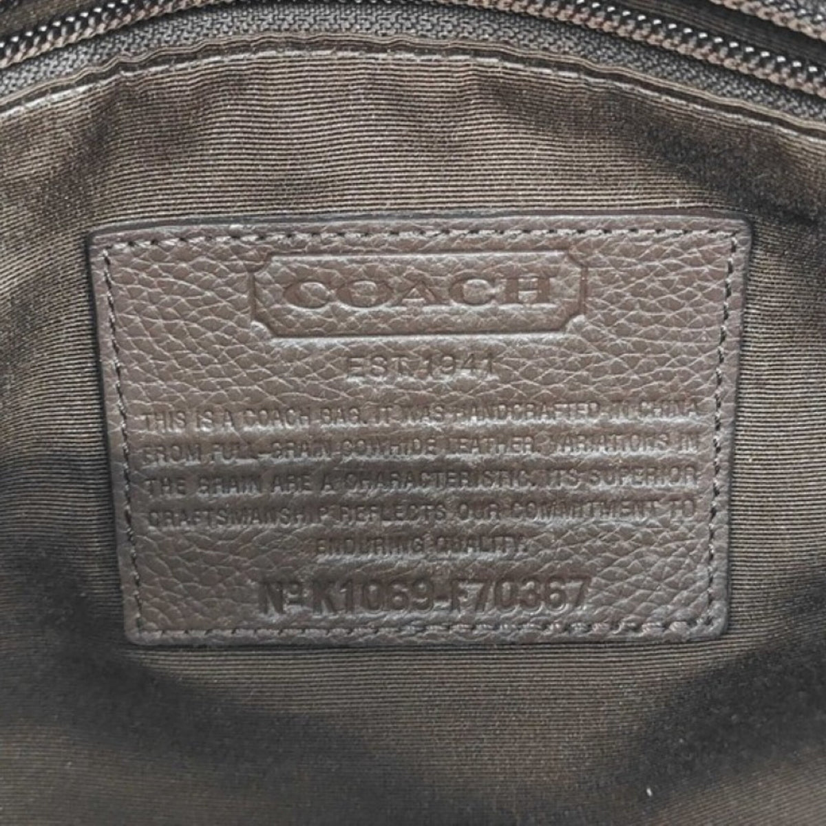 Coach Brown Leather Briefcase (Pre-Owned)