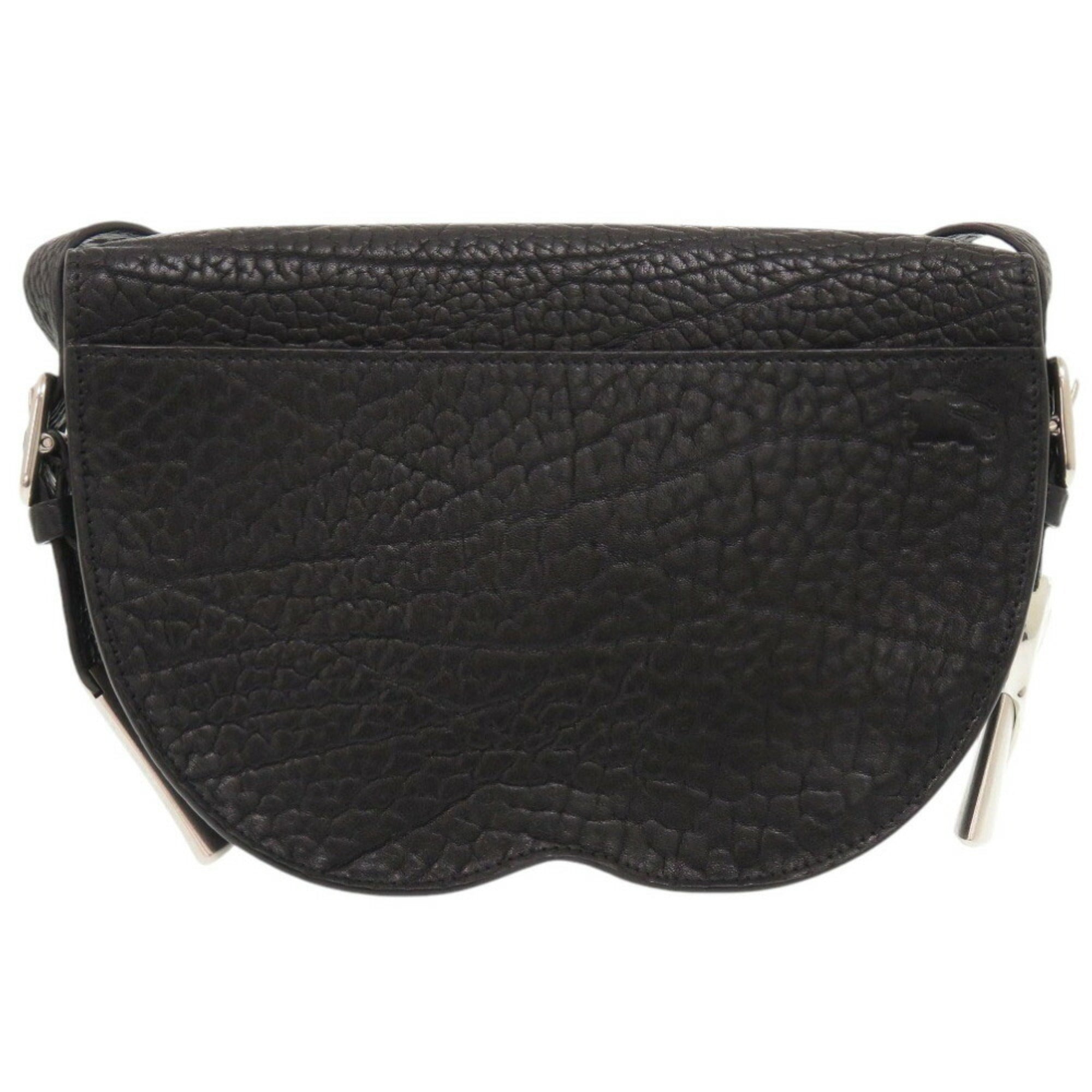 Burberry Black Leather Shoulder Bag (Pre-Owned)