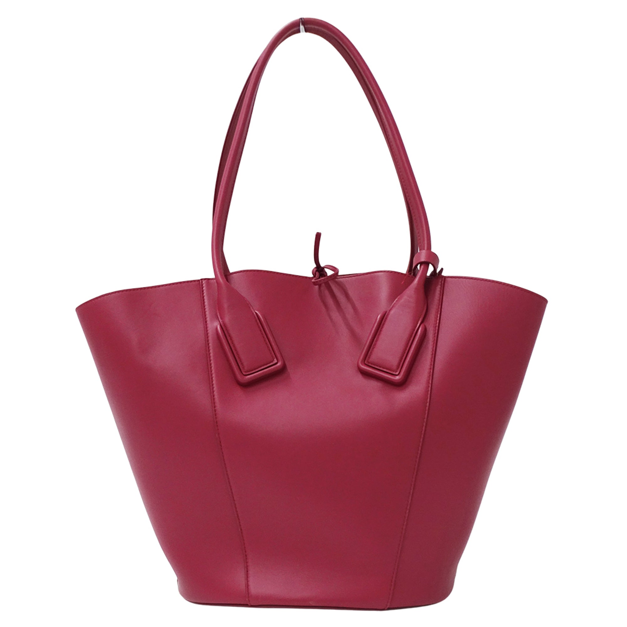 Bottega Veneta Pink Purple Leather Handbag Pouch Tote Bag (Pre-Owned)
