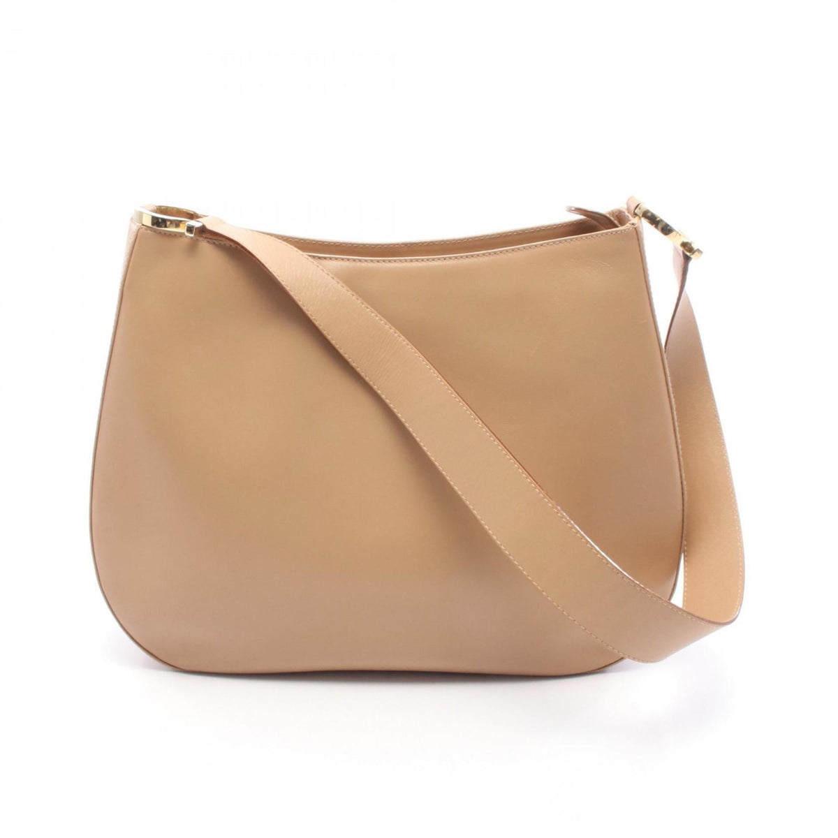 Salvatore Ferragamo Beige Leather Handbag Shoulder Bag (Pre-Owned)