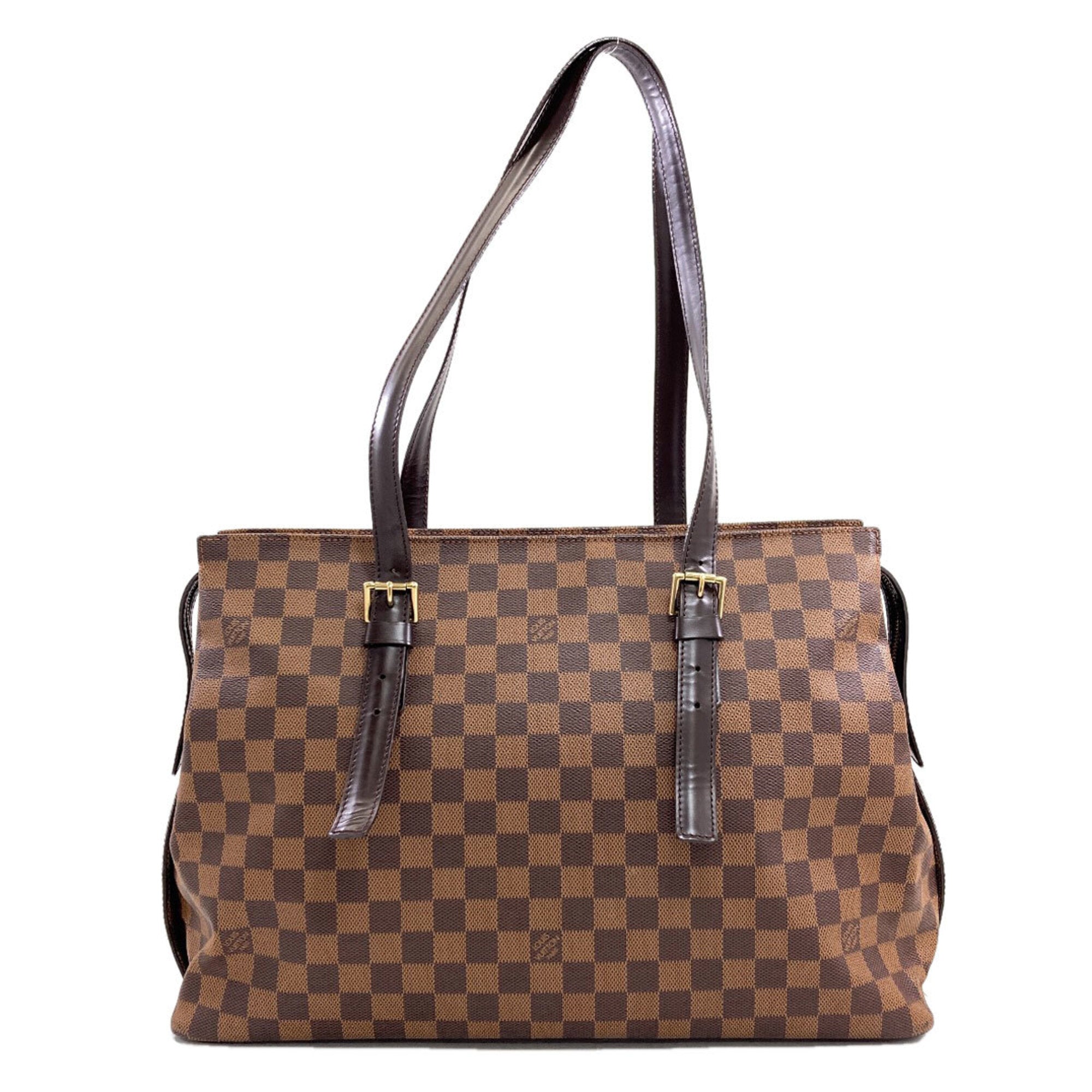Louis Vuitton Damier Canvas Ebene Damier Canvas Tote Bag (Pre-Owned)