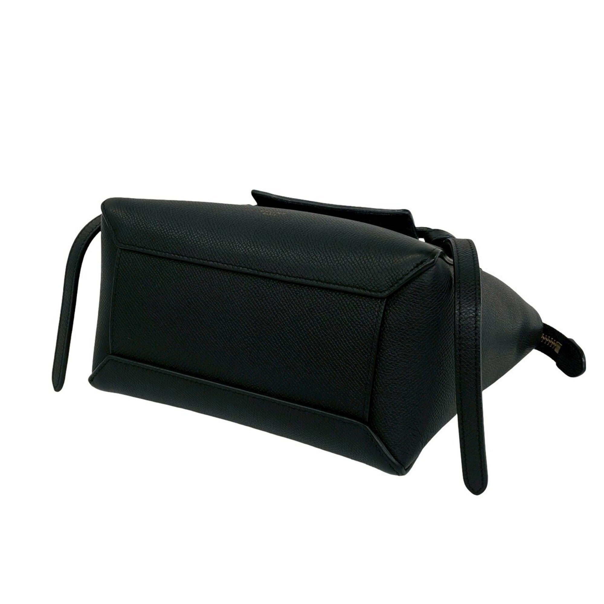 Celine Black Leather Handbag Shoulder Bag (Pre-Owned)