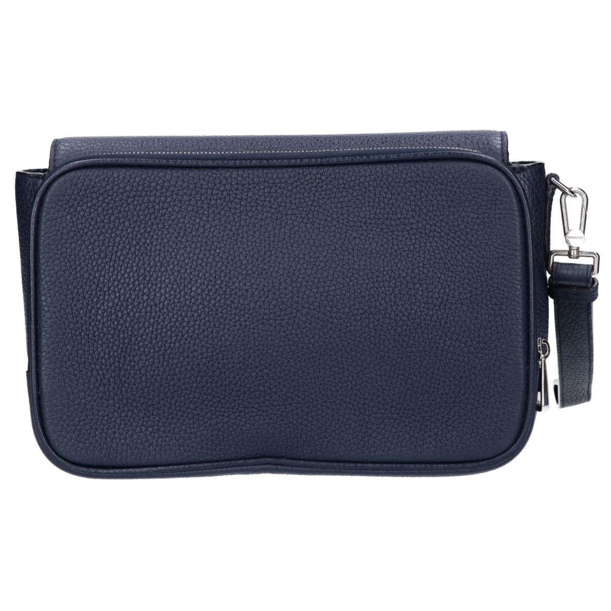 Bally Navy Leather Clutch Bag (Pre-Owned)
