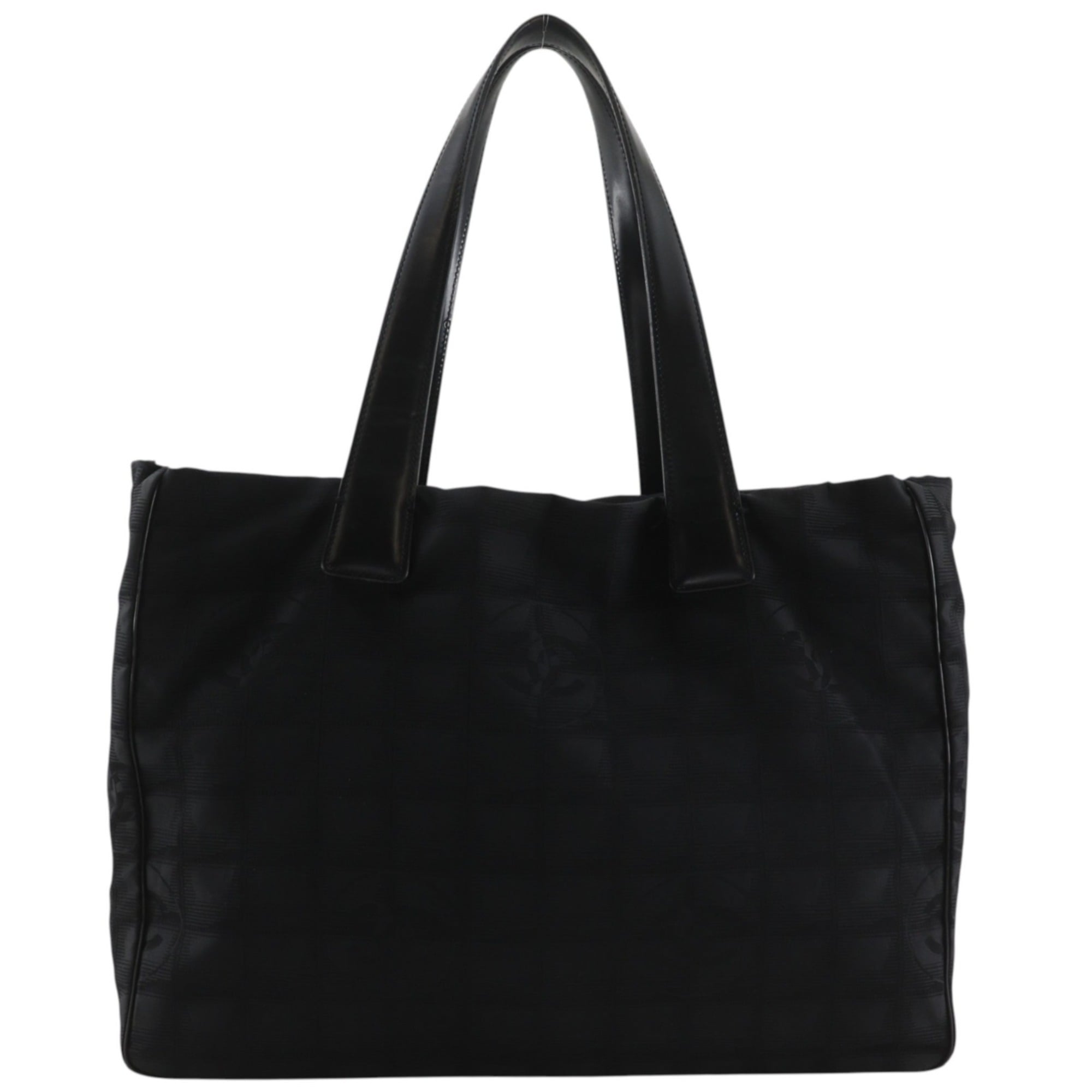 Chanel Black New Travel Line Tote Bag Weekend Bag (Pre-Owned)