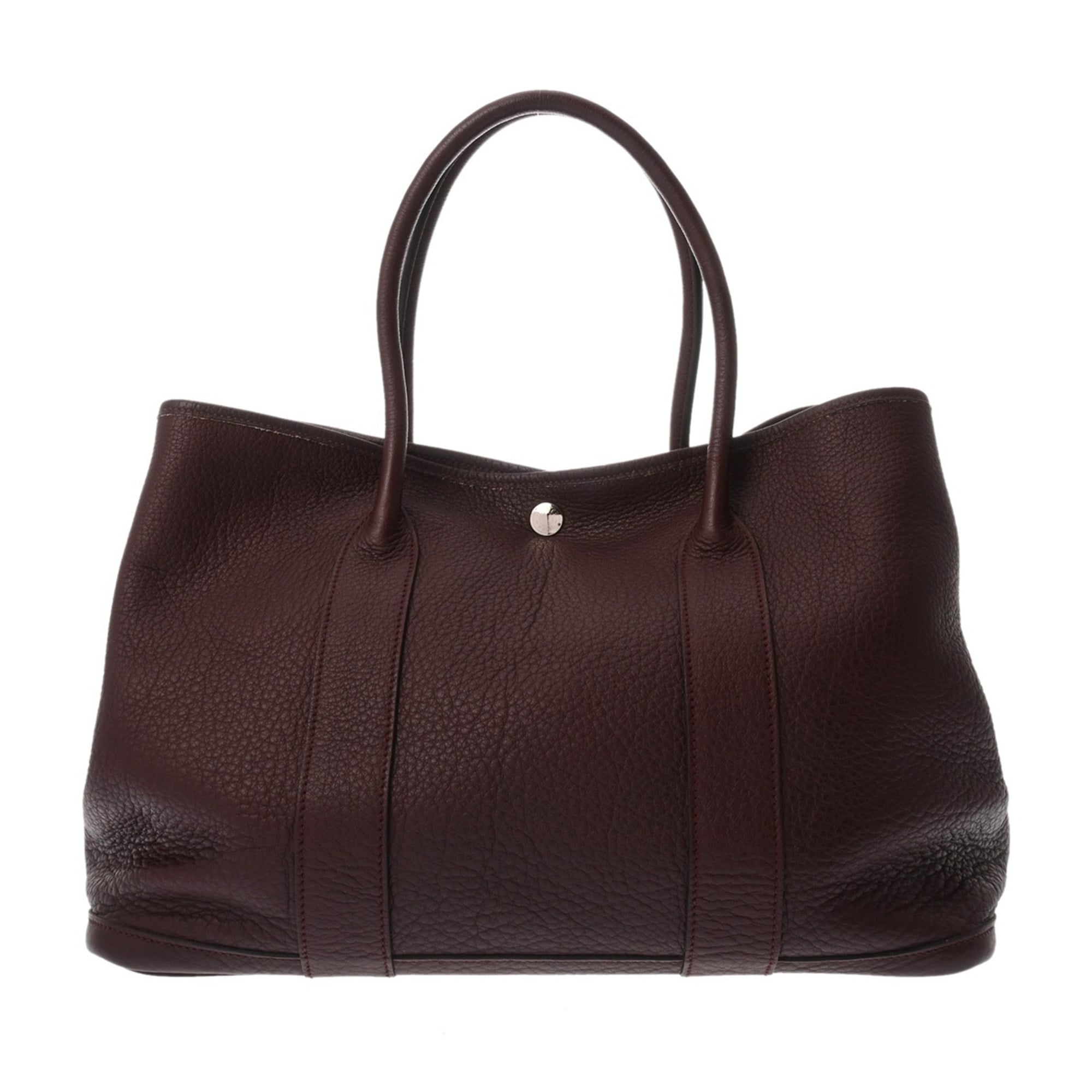 Hermes Garden Rouge H Negonda Leather Handbag (Pre-Owned)