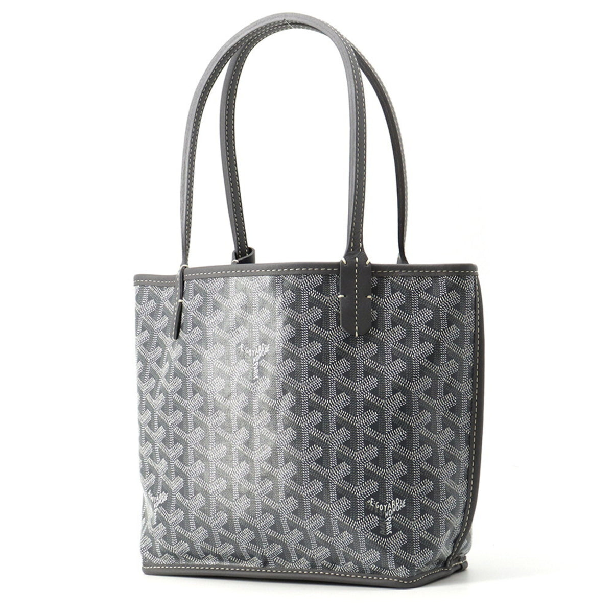 Goyard Gray Pvc Leather Handbag Pouch Tote Bag (Pre-Owned)