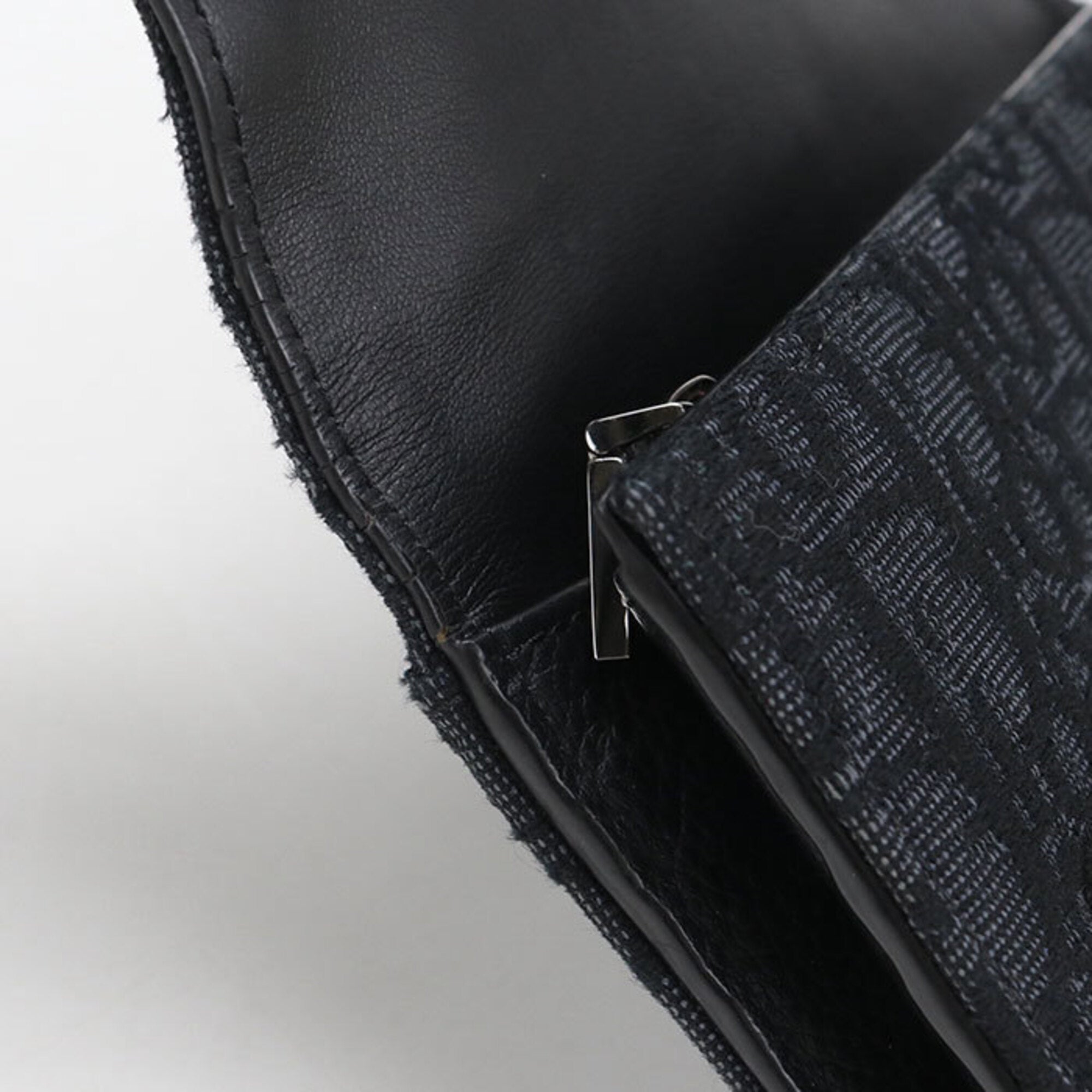 Christian Dior Black Jacquard Long Wallet (Bi-Fold) (Pre-Owned)