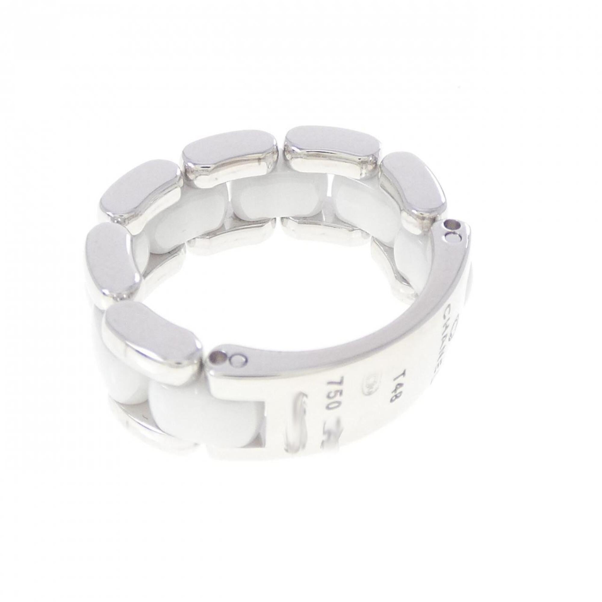 Chanel White Gold (18K) Ceramic Band Ring (Pre-Owned)