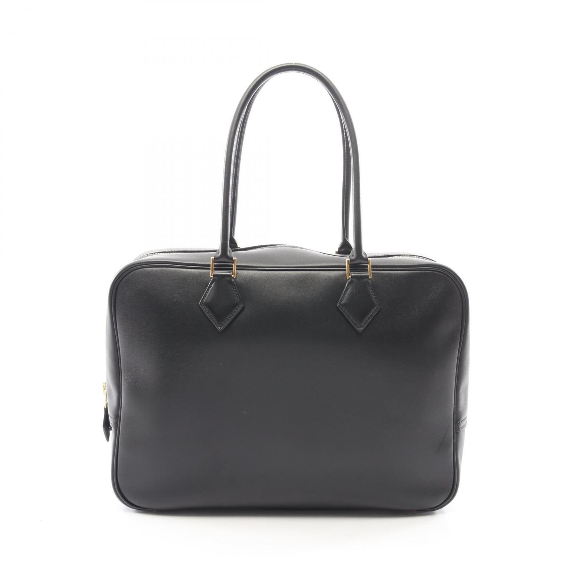Hermes Black Leather Handbag (Pre-Owned)