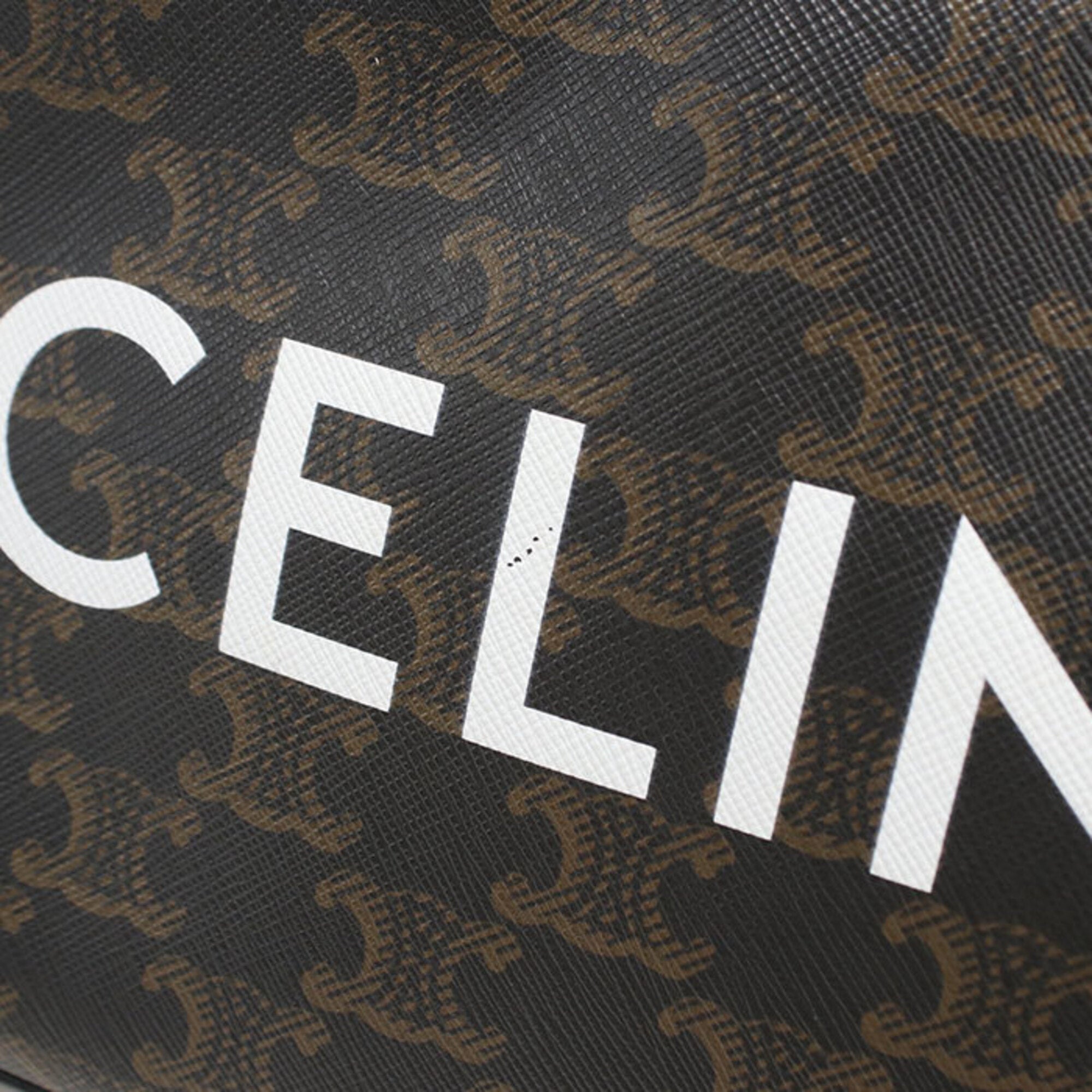 Celine Brown Pvc Leather Messenger Bag Shoulder Bag (Pre-Owned)