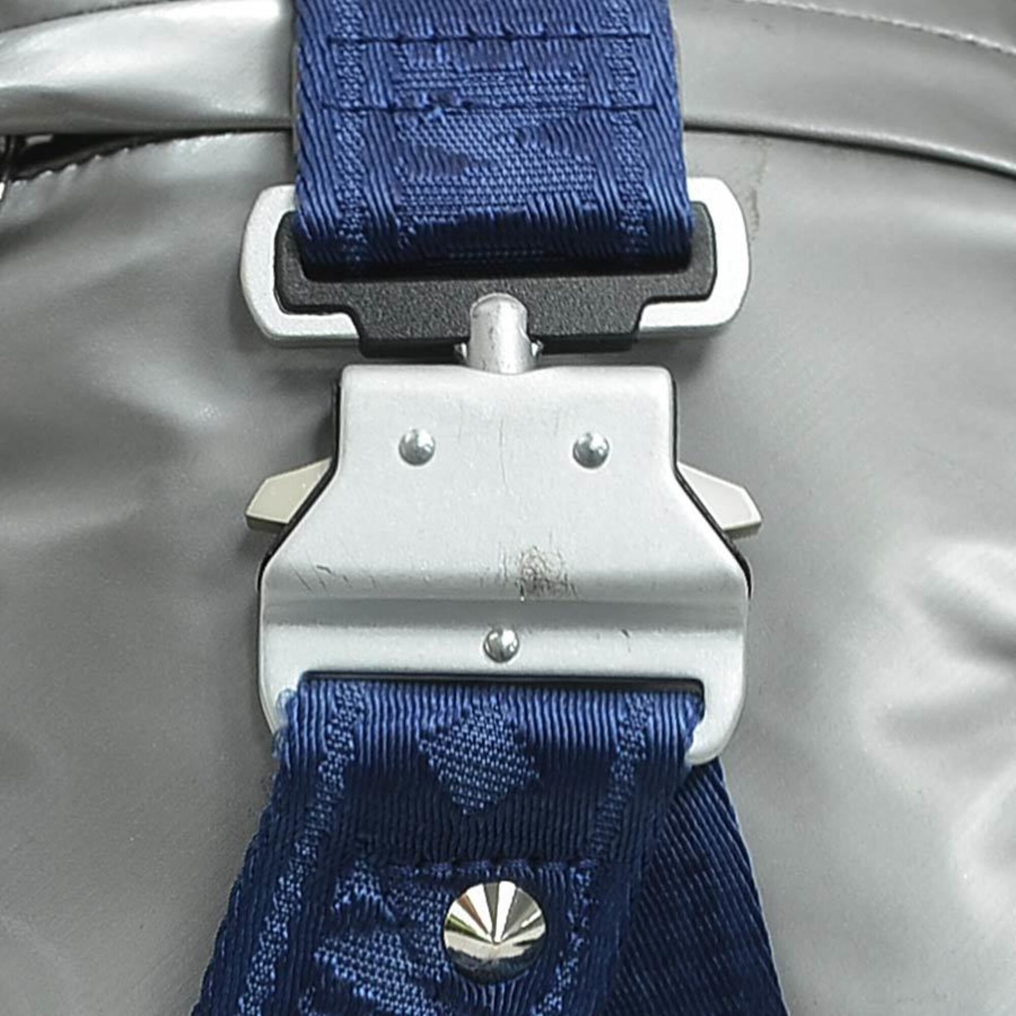 Mcm Blue Silver Pvc Shoulder Bag (Pre-Owned)