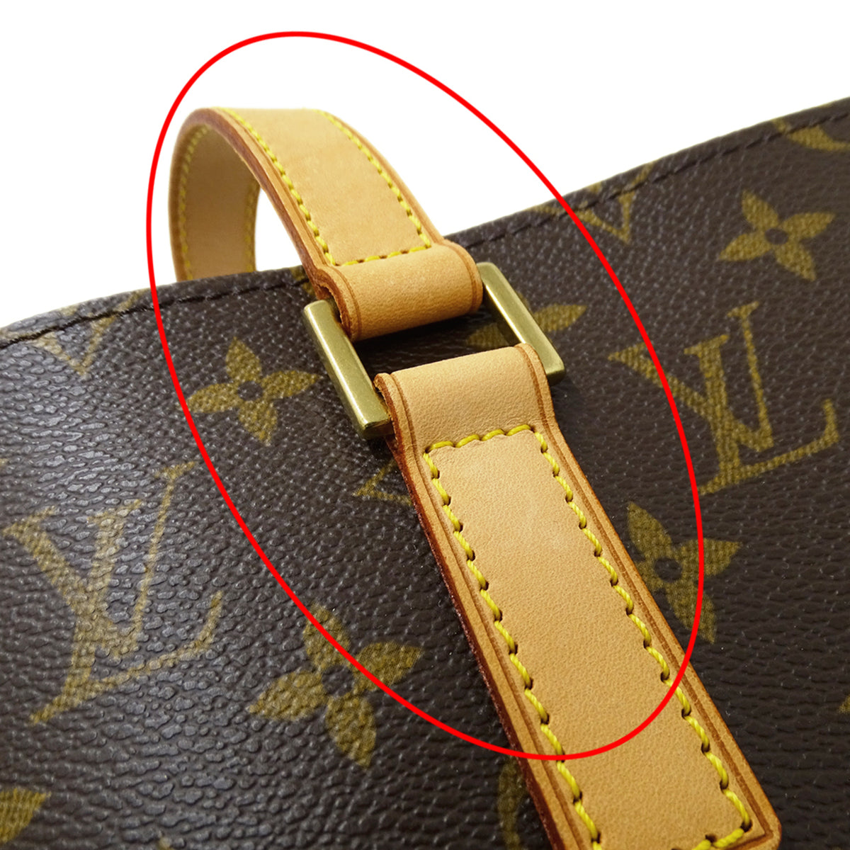 Louis Vuitton Brown Monogram Canvas Handbag Tote Bag (Pre-Owned)