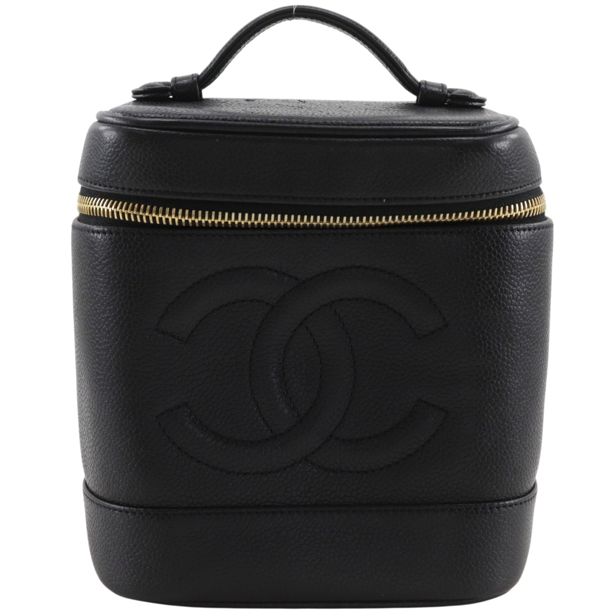 Chanel Black Grained Calfskin (Pre-Owned)