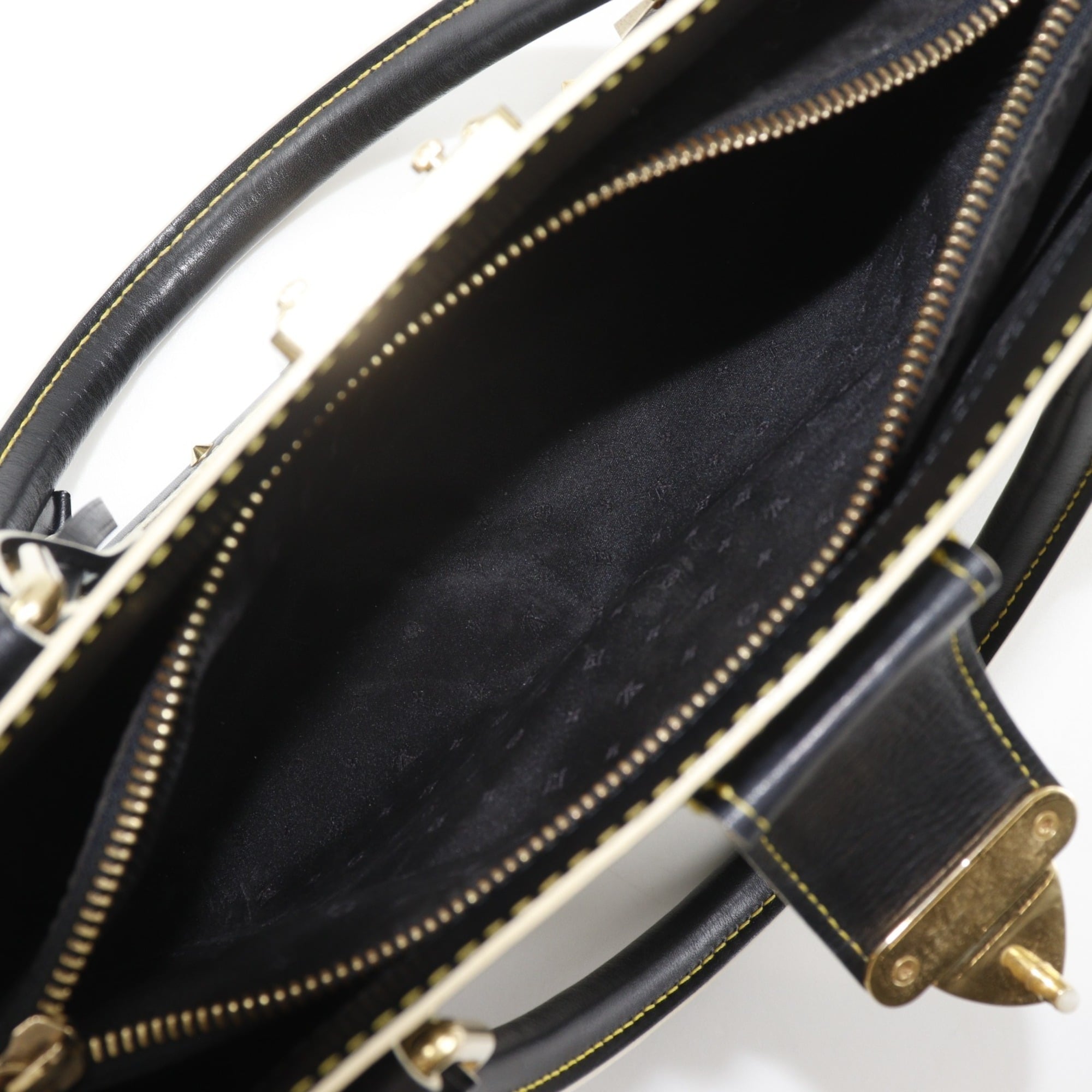 Louis Vuitton Black Noir Leather Tote Bag (Pre-Owned)