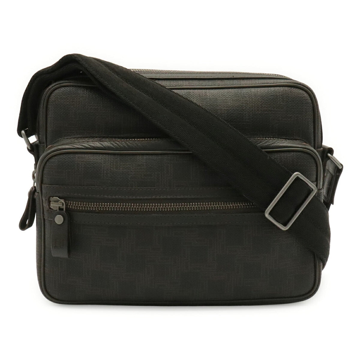 Dunhill Dark Brown Pvc Leather Handbag Shoulder Bag (Pre-Owned)