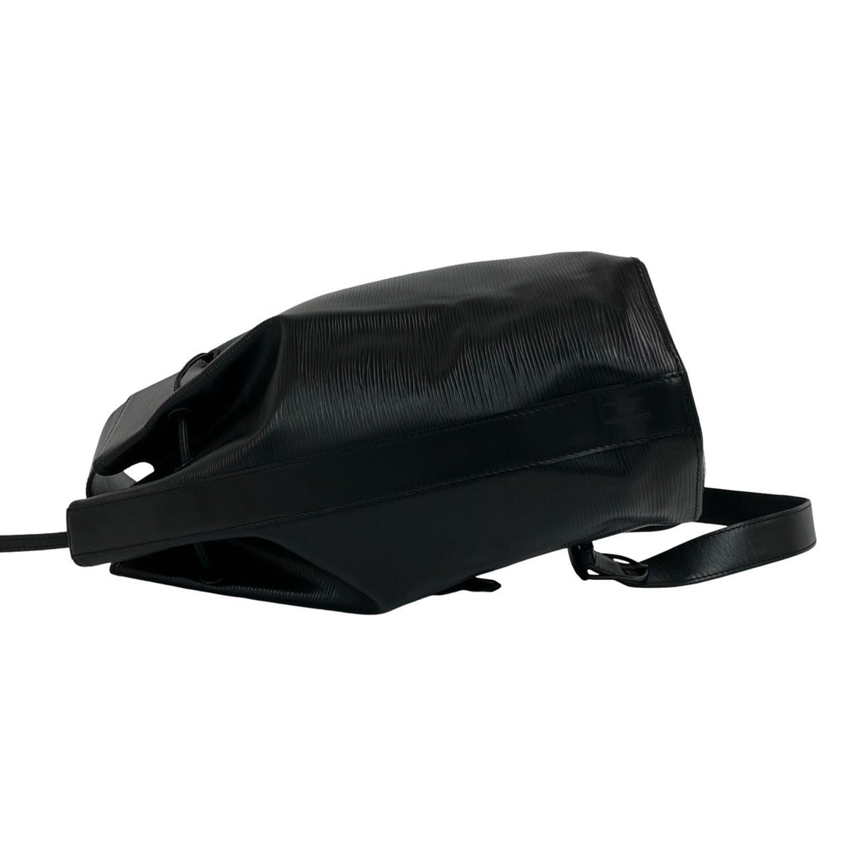 Louis Vuitton Black Leather Pouch Shoulder Bag (Pre-Owned)