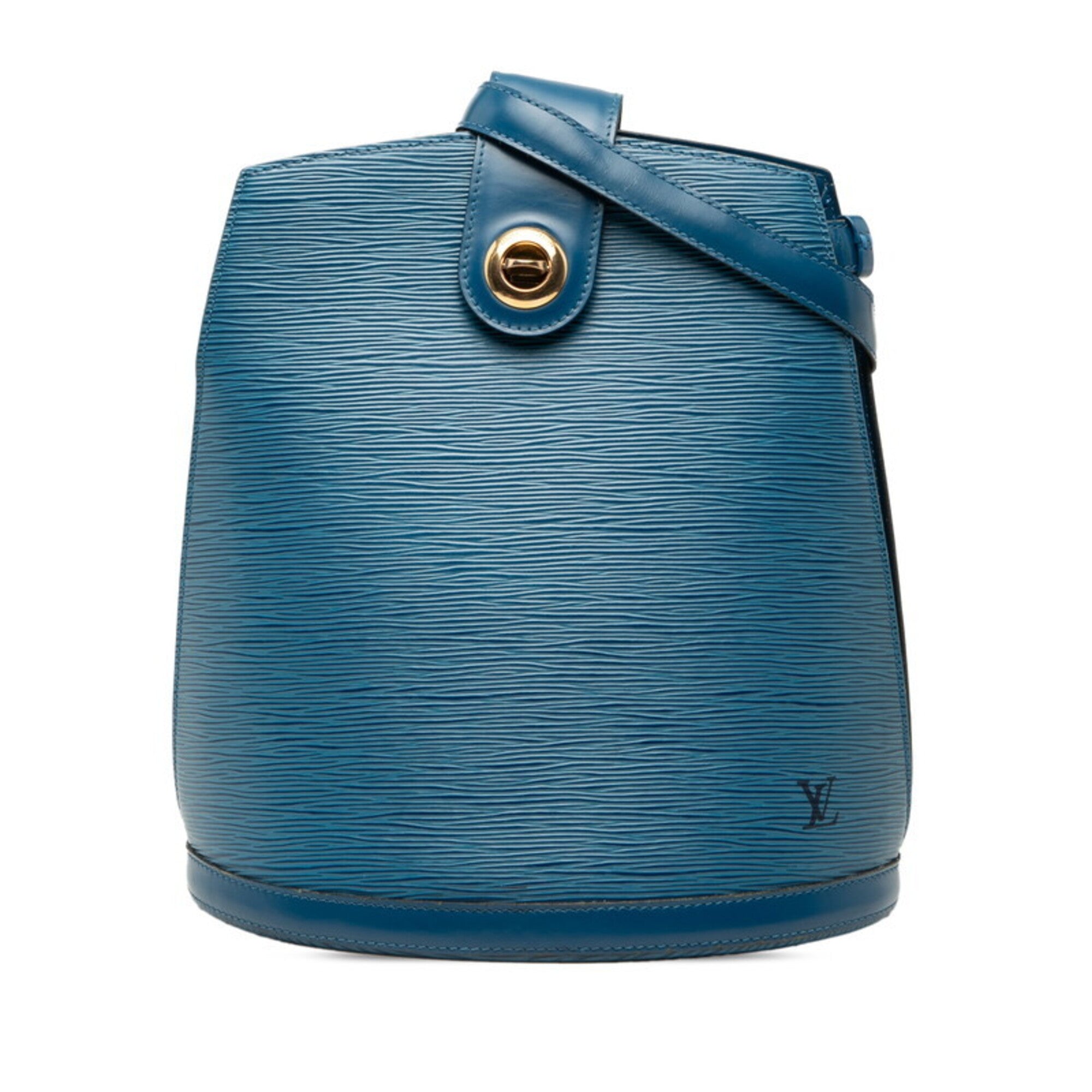 Louis Vuitton Toledo Blue Leather Shoulder Bag (Pre-Owned)