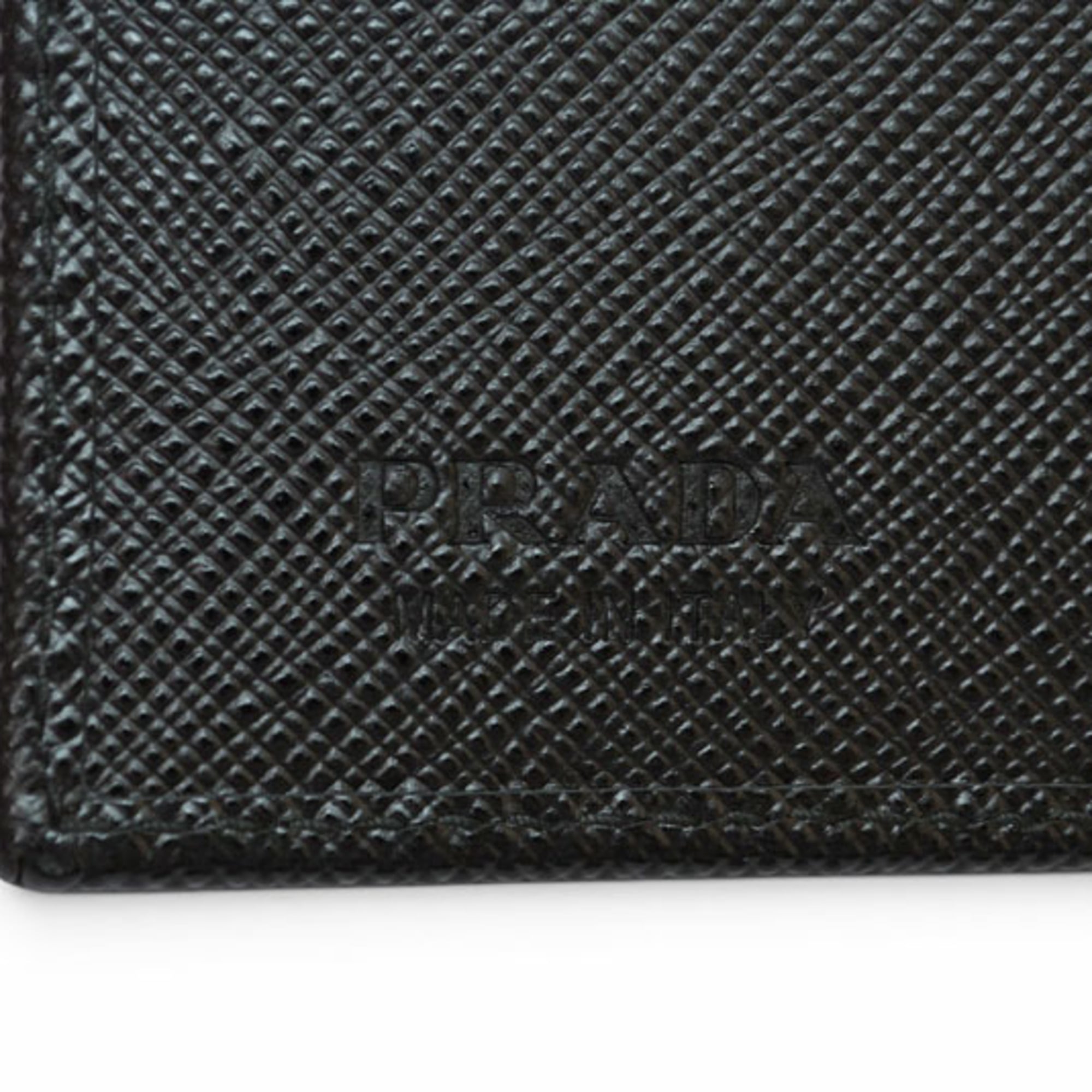 Prada Saffiano Black Wallet (Bi-Fold) (Pre-Owned)