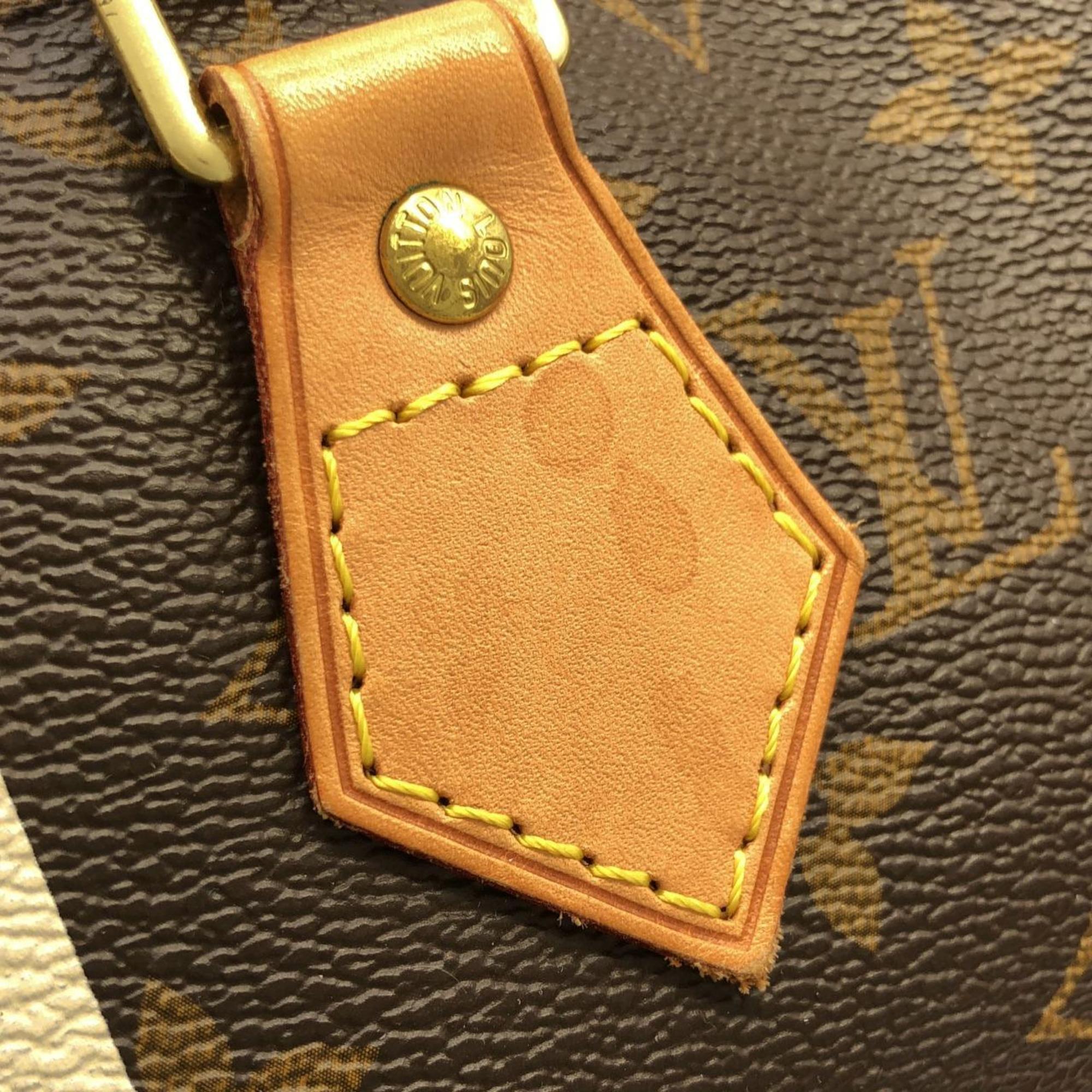 Louis Vuitton Marron Coated Canvas Boston Bag (Pre-Owned)