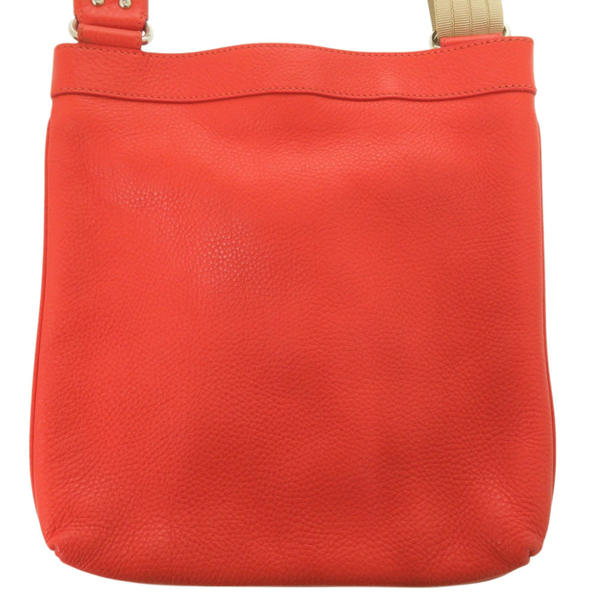 Salvatore Ferragamo Orange Leather Shoulder Bag (Pre-Owned)